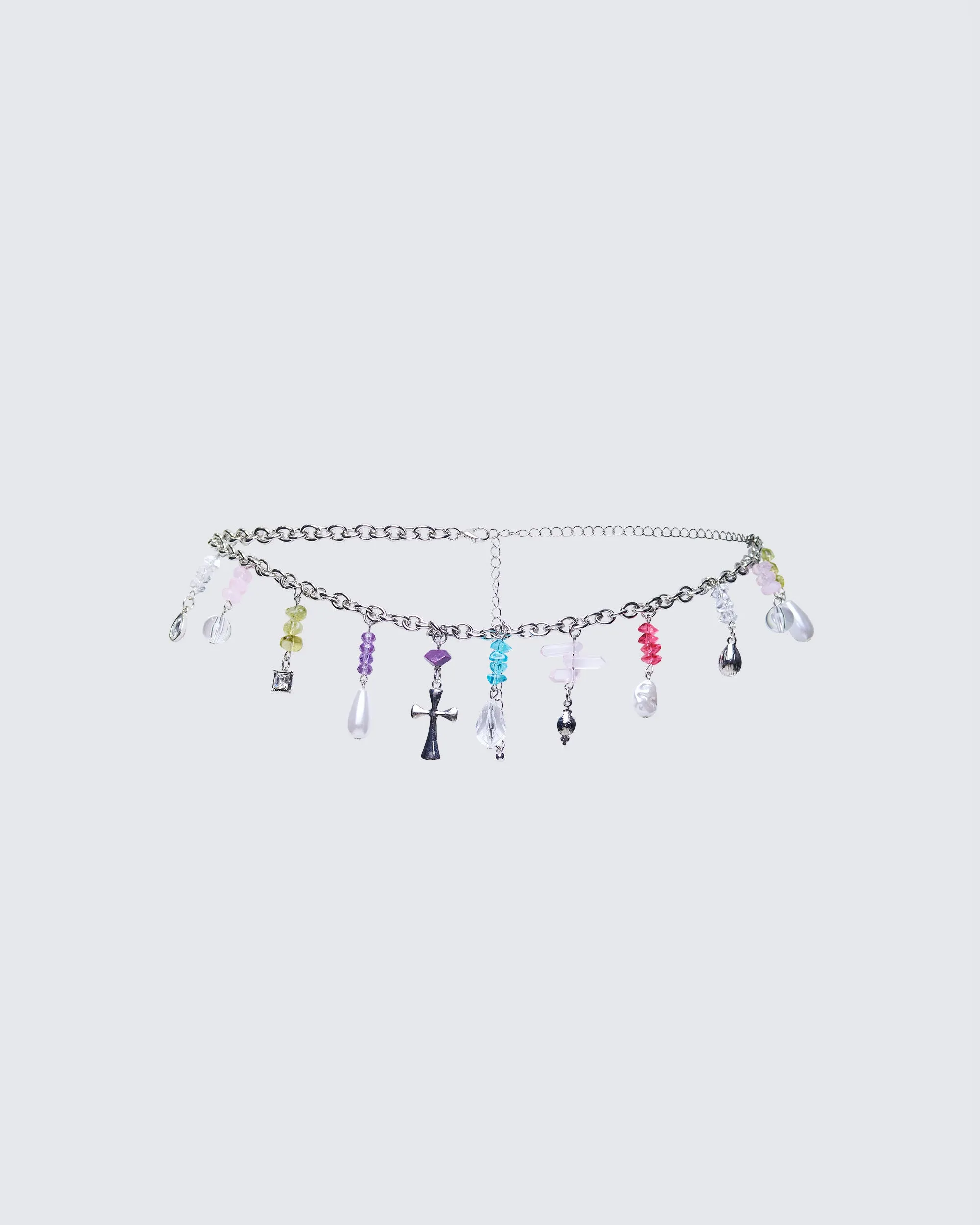 Solvine Silver Multi Charm Belly Chain sold by Finesse