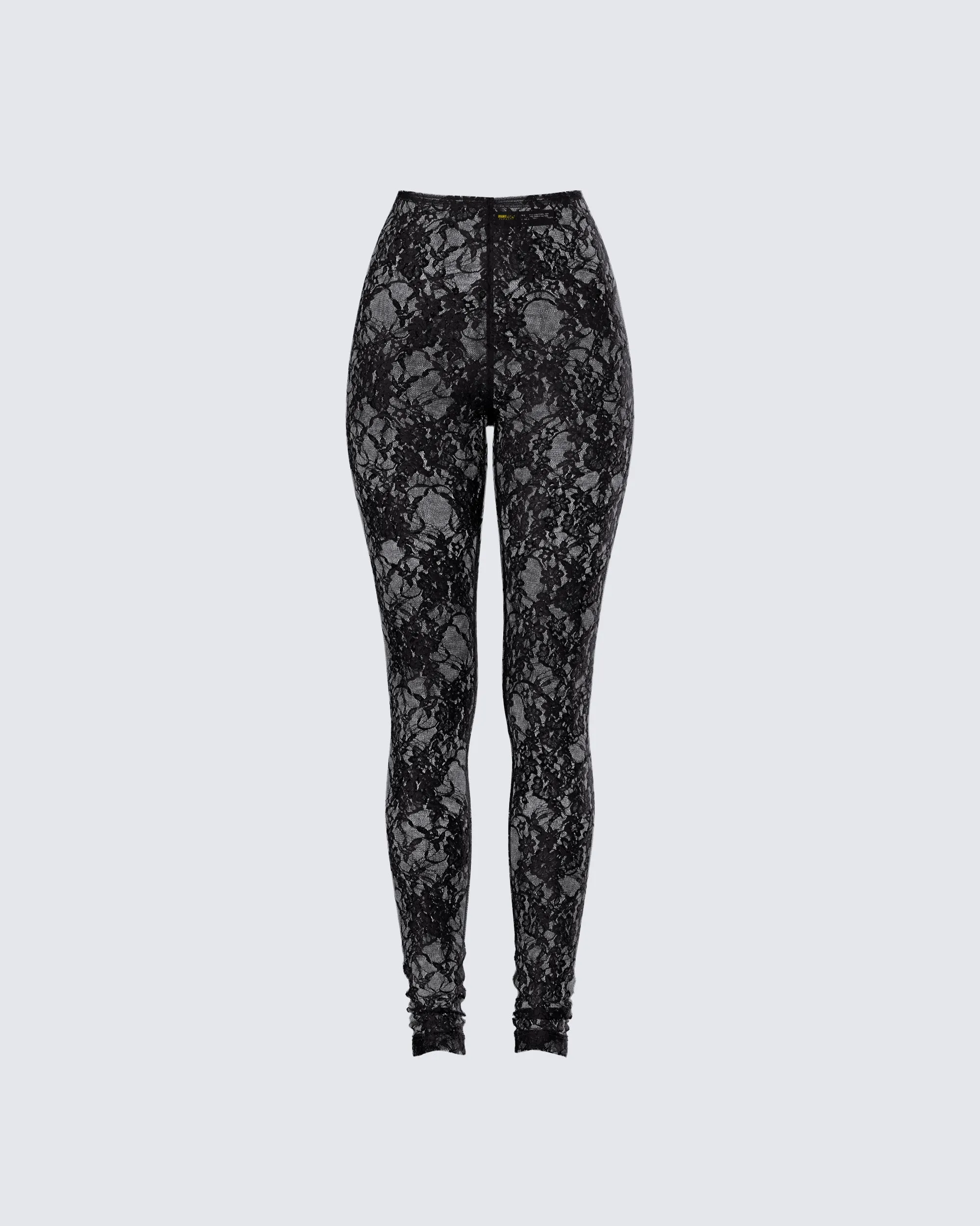 Miriam Black Lace Fitted Legging sold by Finesse