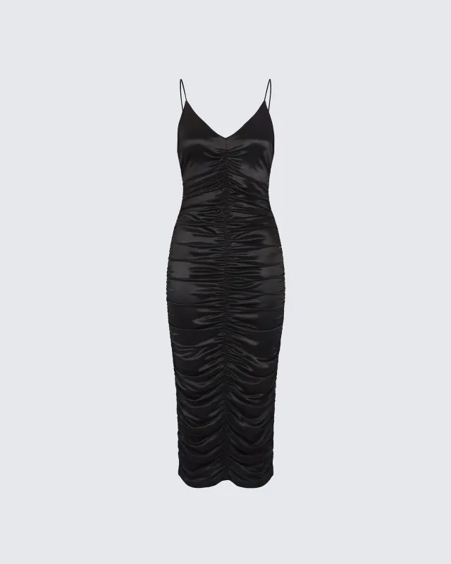 Nix Black Maxi Dress made by Finesse