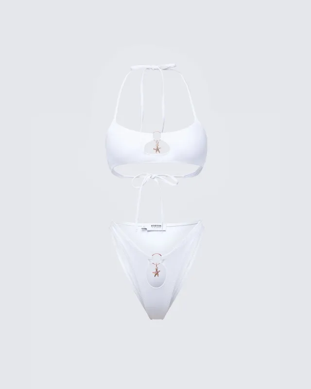 Kalani White Bikini Set made by Finesse