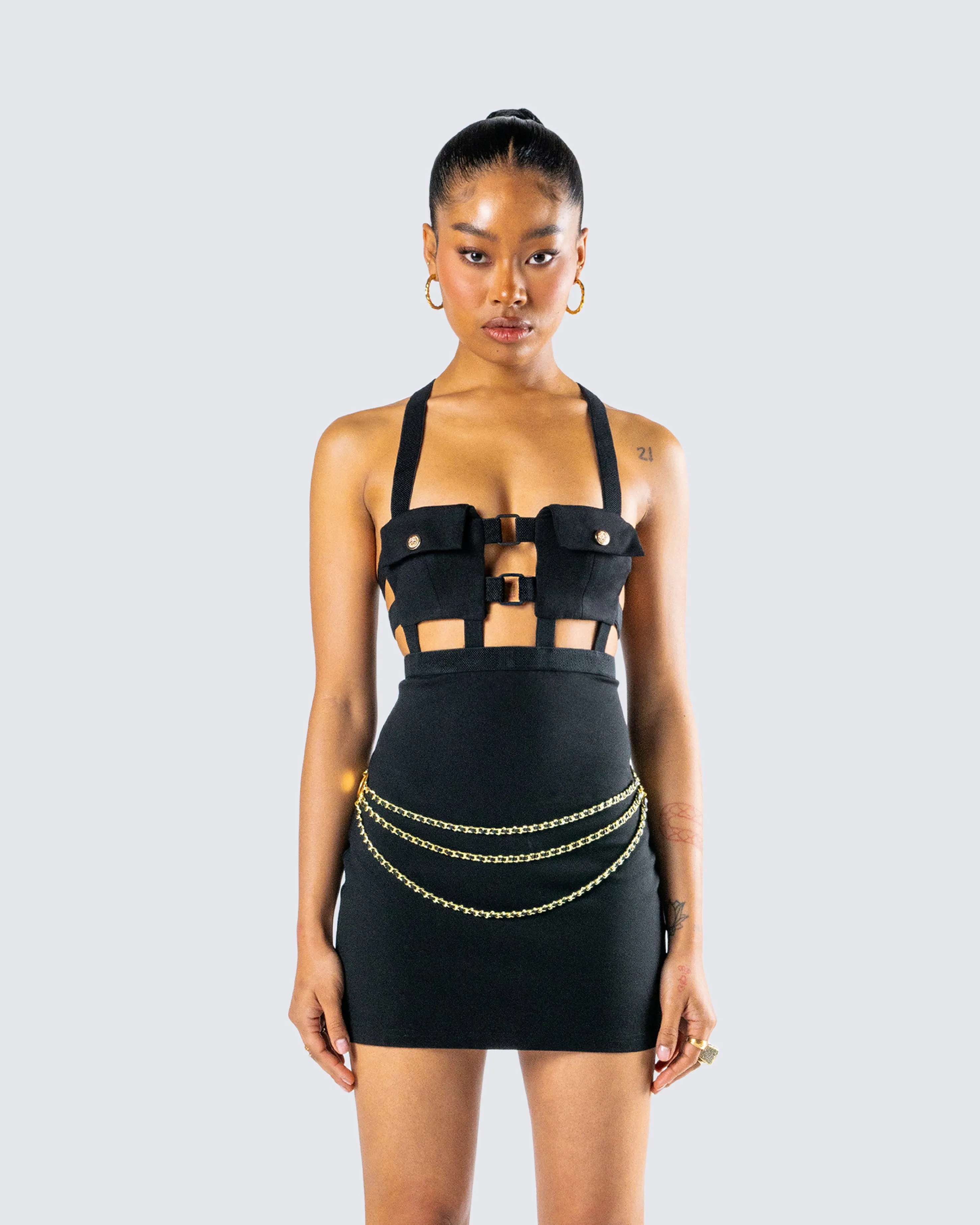Octavia Black Chain Belt sold by Finesse product image thumbnail 4