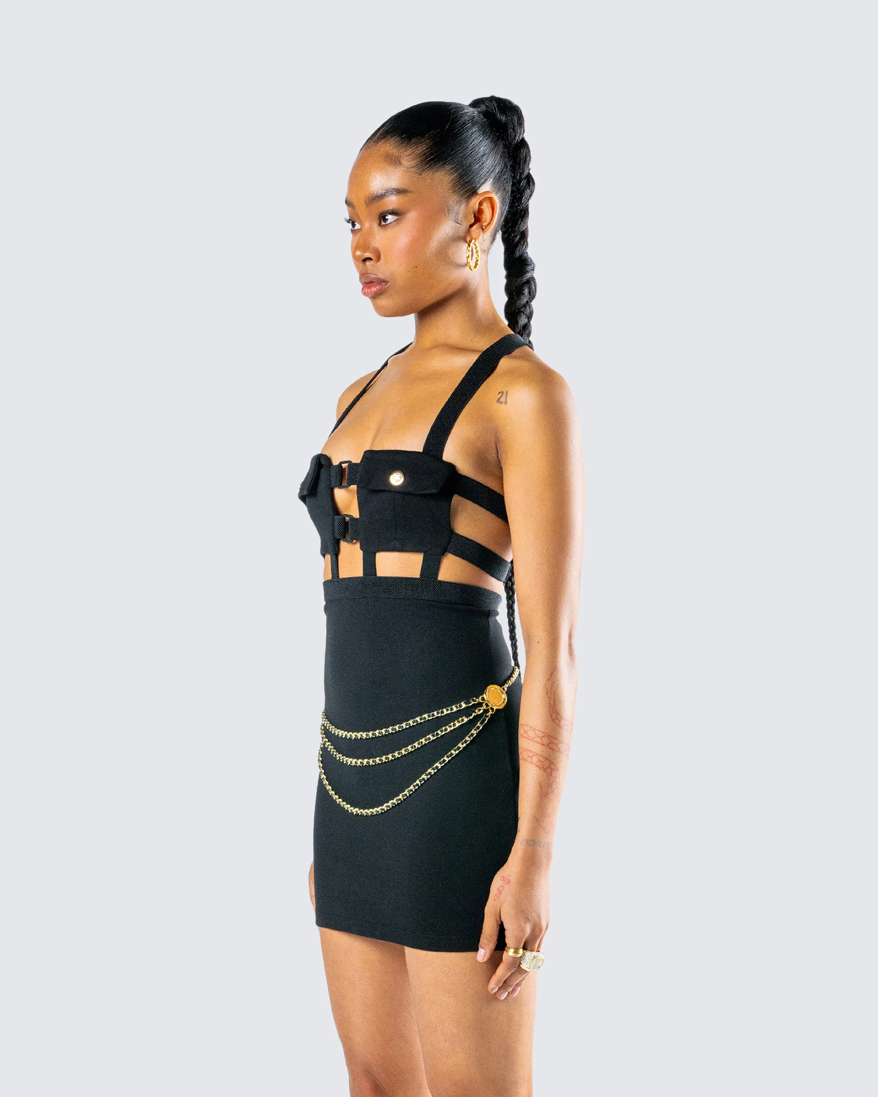 Octavia Black Chain Belt sold by Finesse product image thumbnail 5