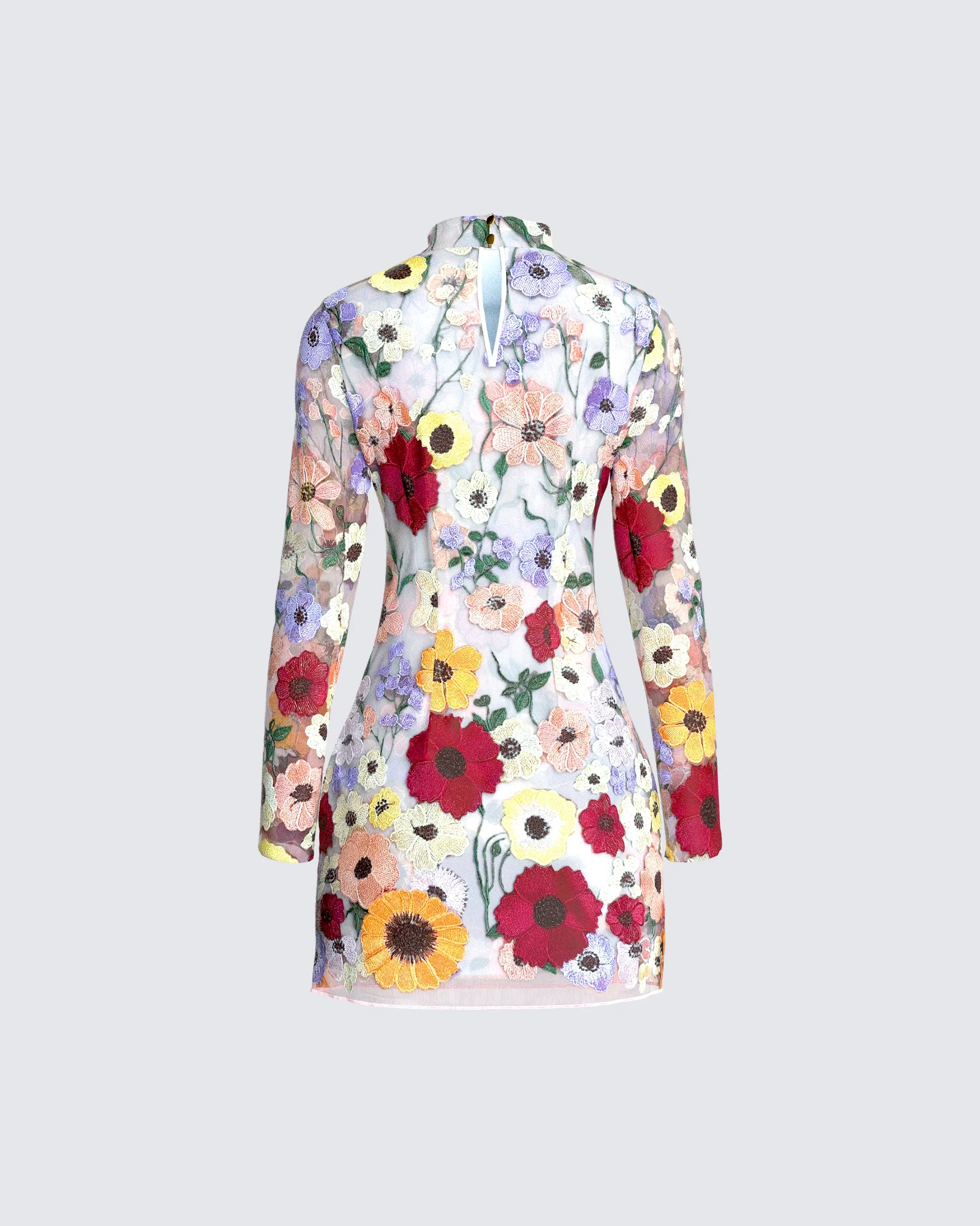 Alora Flower Mini Dress sold by Finesse product image thumbnail 3