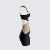 Gabriella Black Jersey Mesh Dress sold by Finesse