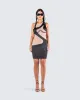 Gabriella Black Jersey Mesh Dress sold by Finesse