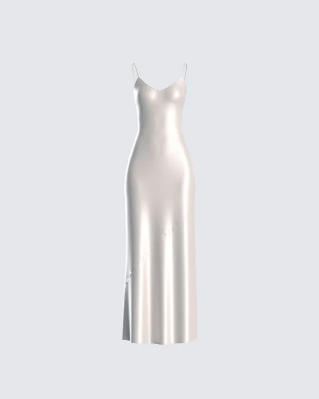 Orion Ivory Silk Dress sold by Finesse