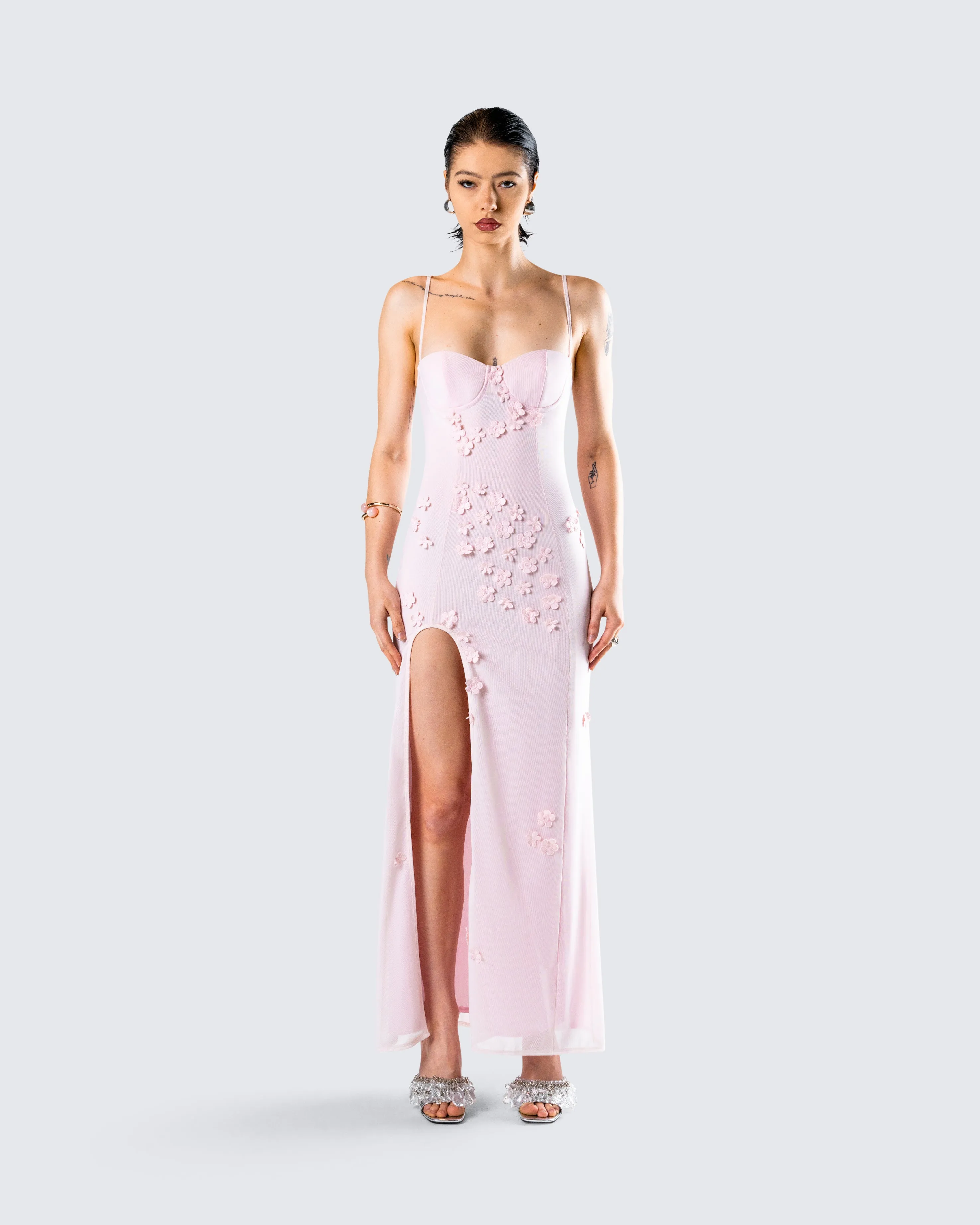 Astoria Pink Floral Maxi Dress sold by Finesse product image thumbnail 4
