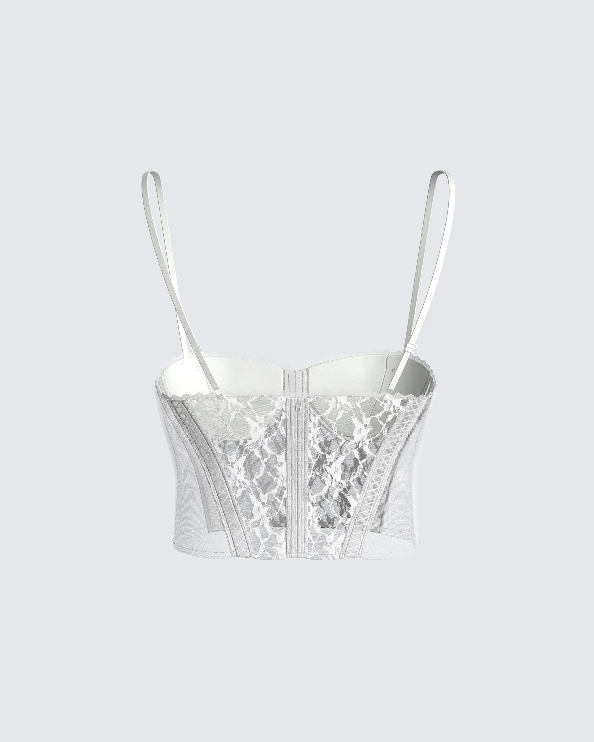 Callie White Corset Top sold by Finesse product image thumbnail 3