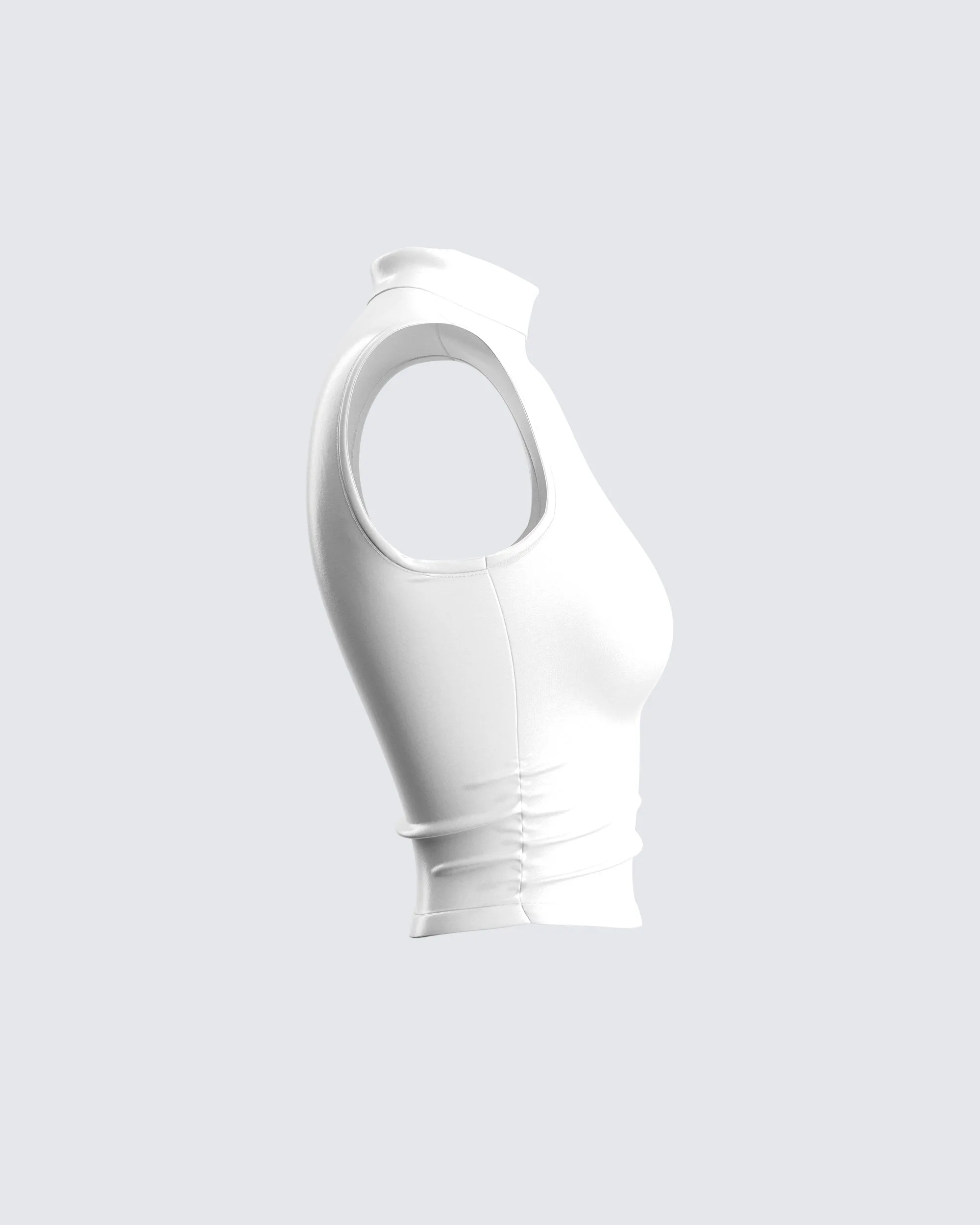 Inaya White Jersey Tank Top sold by Finesse product image thumbnail 2
