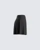 Meera Black High Waisted Skirt sold by Finesse