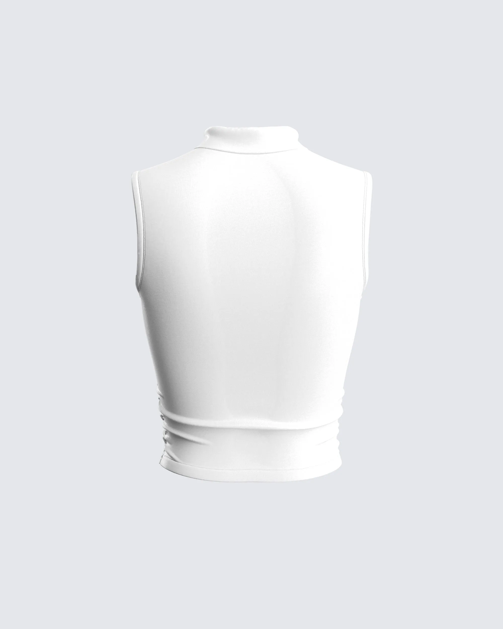 Inaya White Jersey Tank Top sold by Finesse product image thumbnail 3