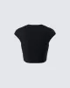 Julane Black Gemini Graphic Top sold by Finesse