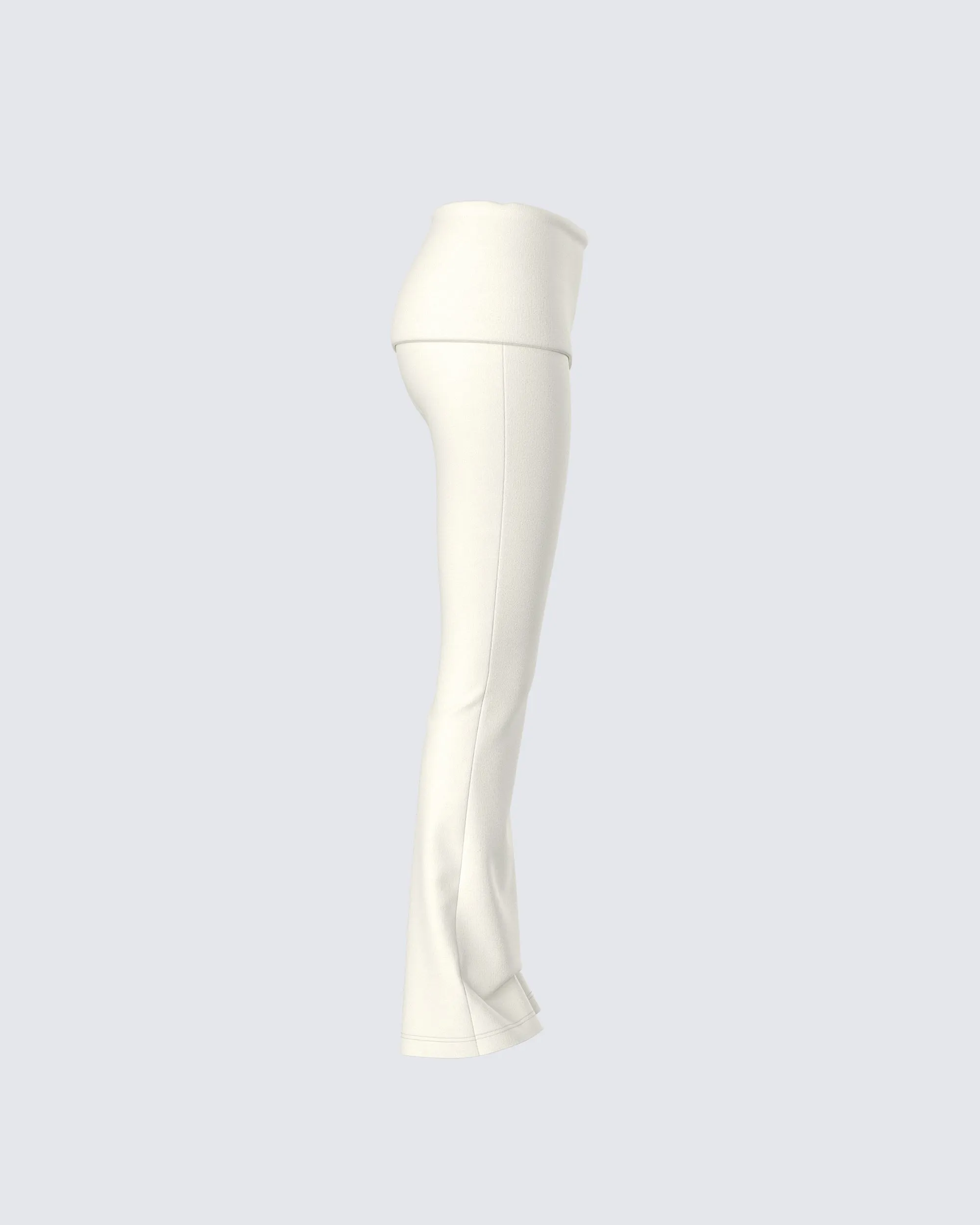 Leia Cream Foldover Legging sold by Finesse product image thumbnail 2