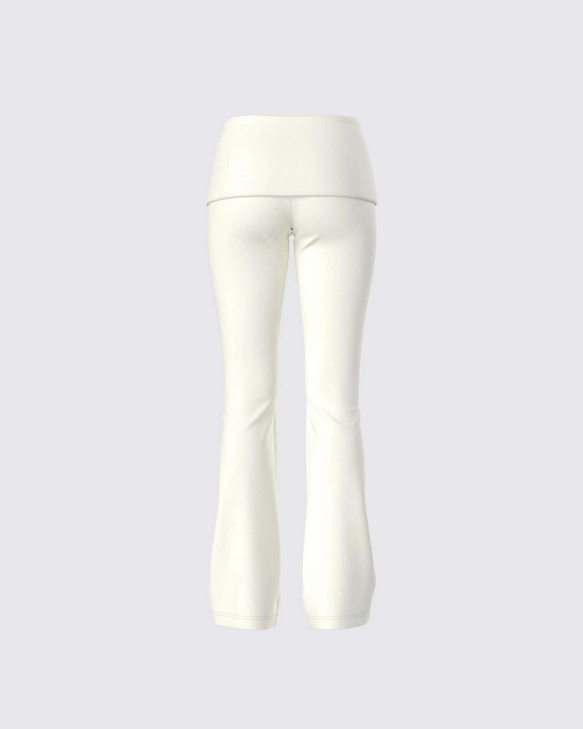 Leia Cream Foldover Legging sold by Finesse product image thumbnail 3