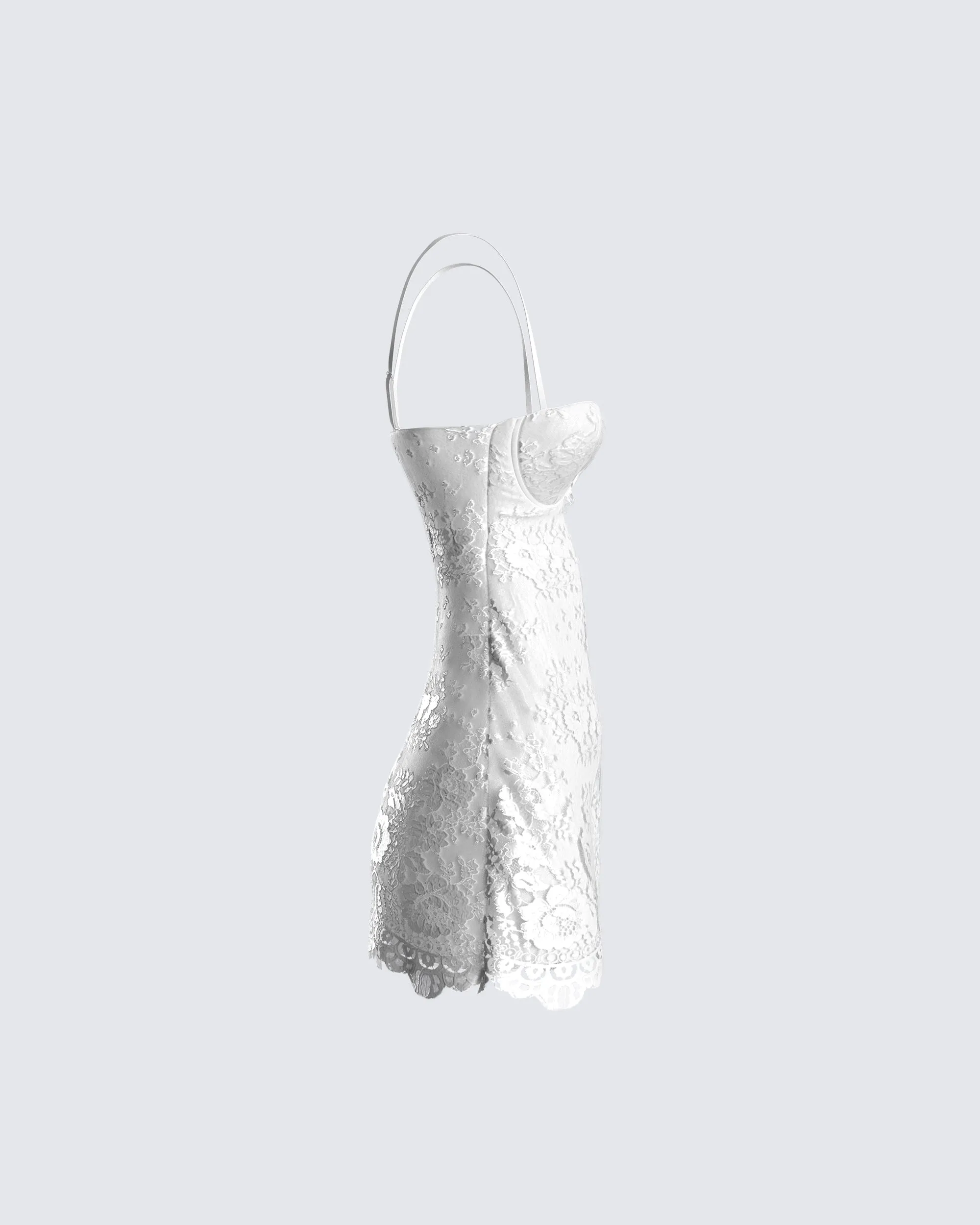 Suzette White Lace Mini Dress sold by Finesse product image thumbnail 2