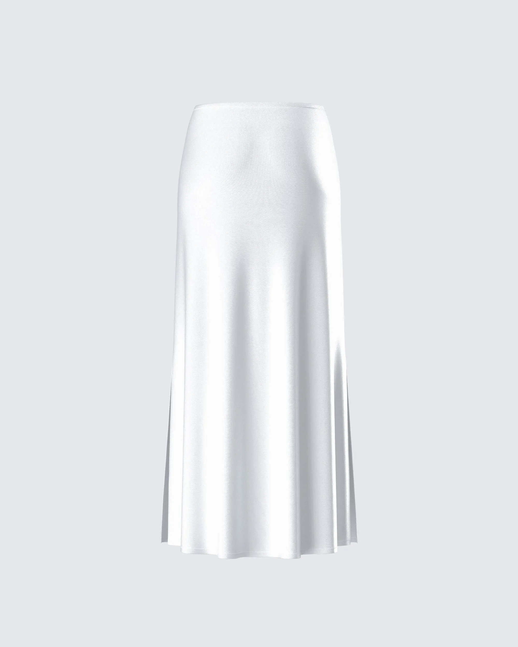 Amalie White Satin Maxi Skirt sold by Finesse product image thumbnail 3