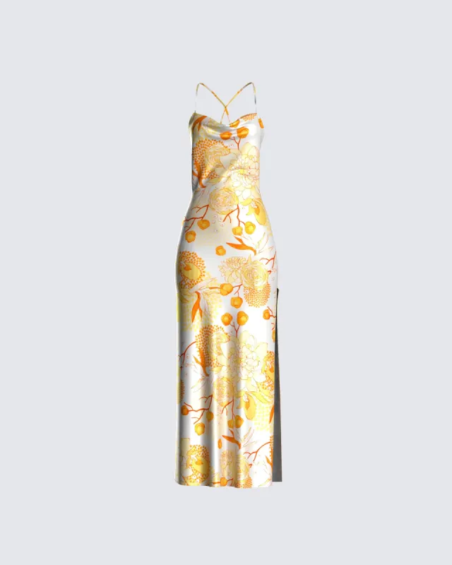 Abner Floral Print Maxi Dress sold by Finesse
