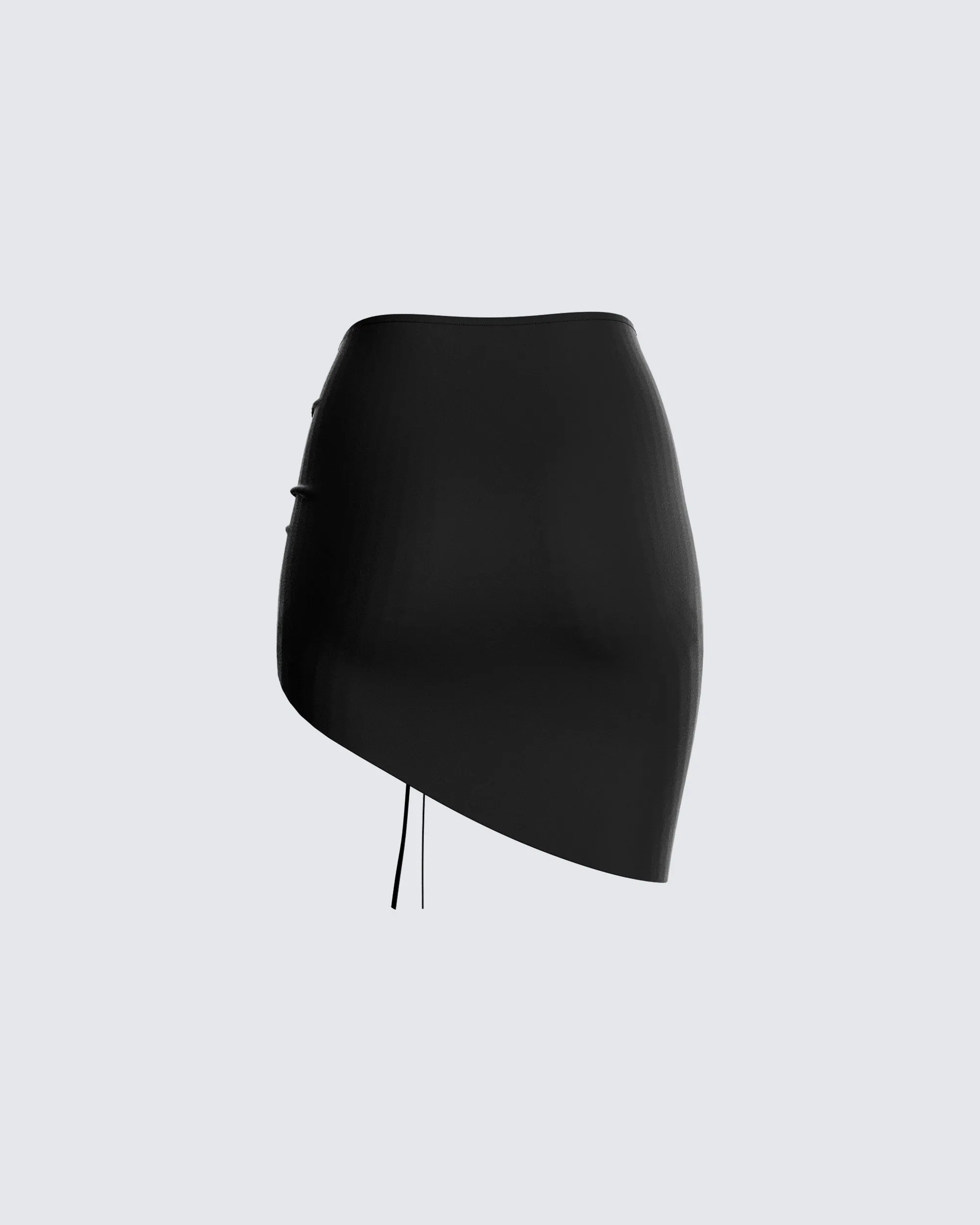 Sora Black Asymmetrical Skirt sold by Finesse product image thumbnail 3