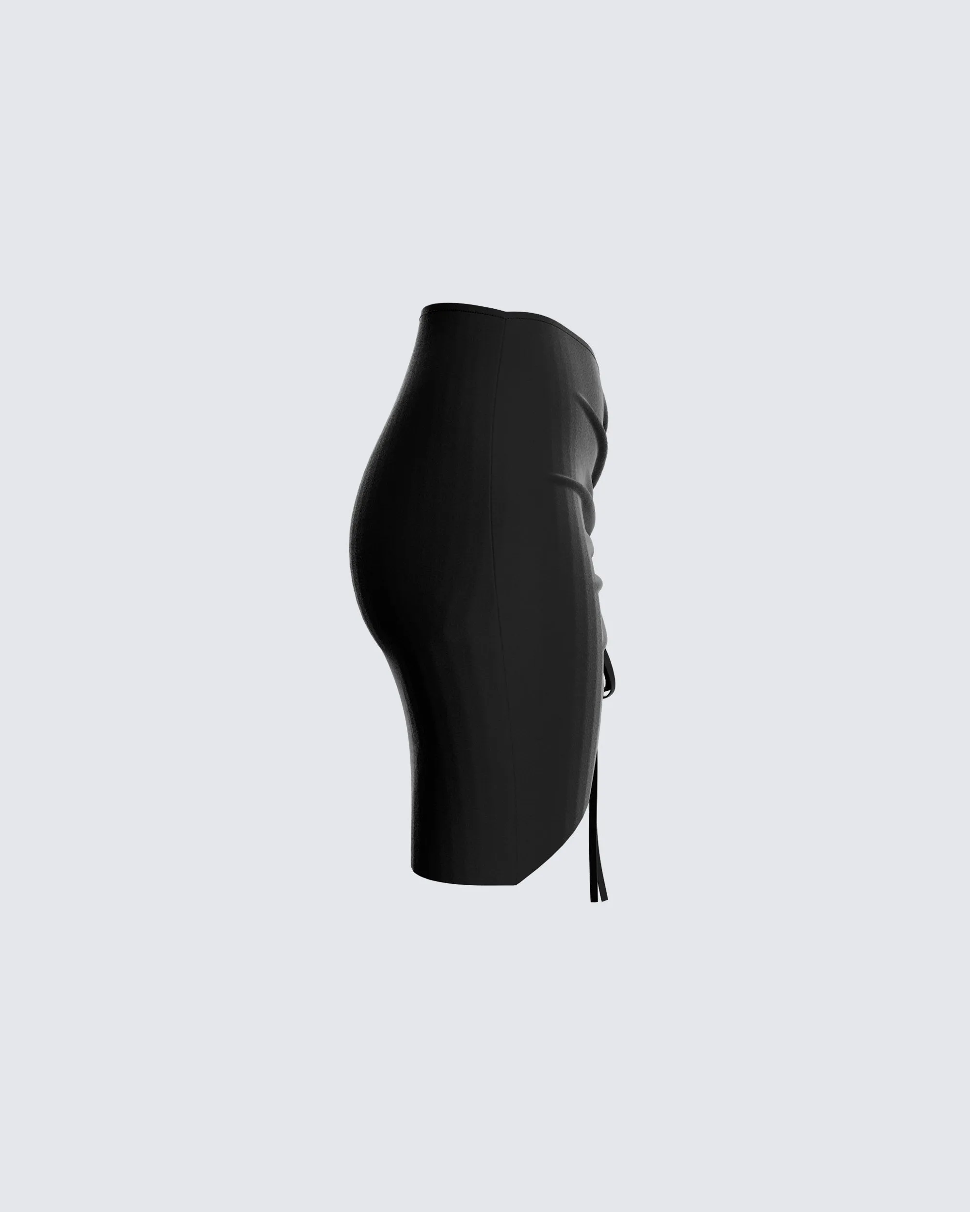 Sora Black Asymmetrical Skirt sold by Finesse product image thumbnail 2