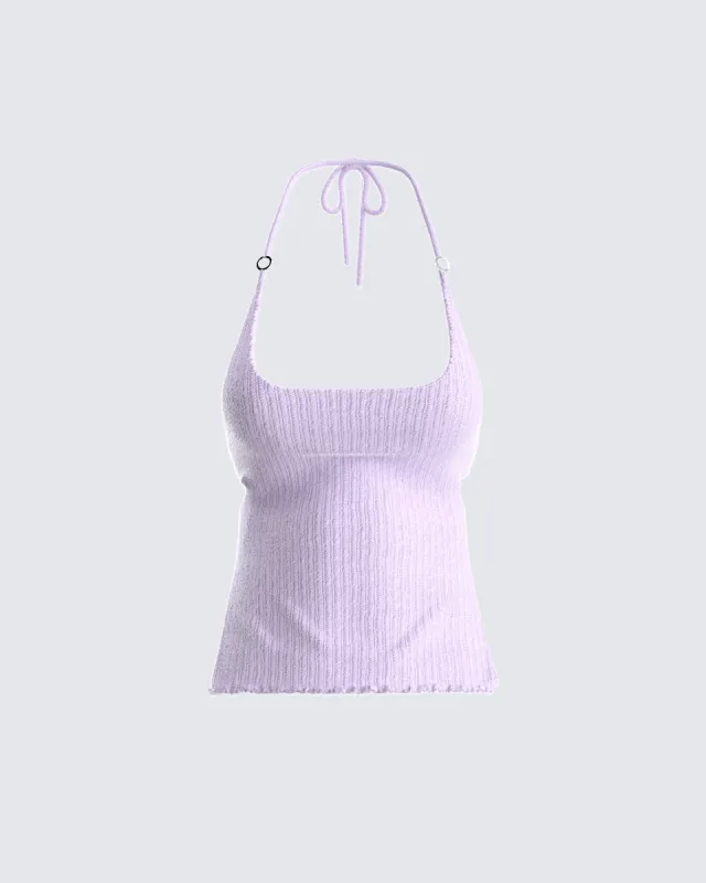 Liberty Lavender Knit Top sold by Finesse