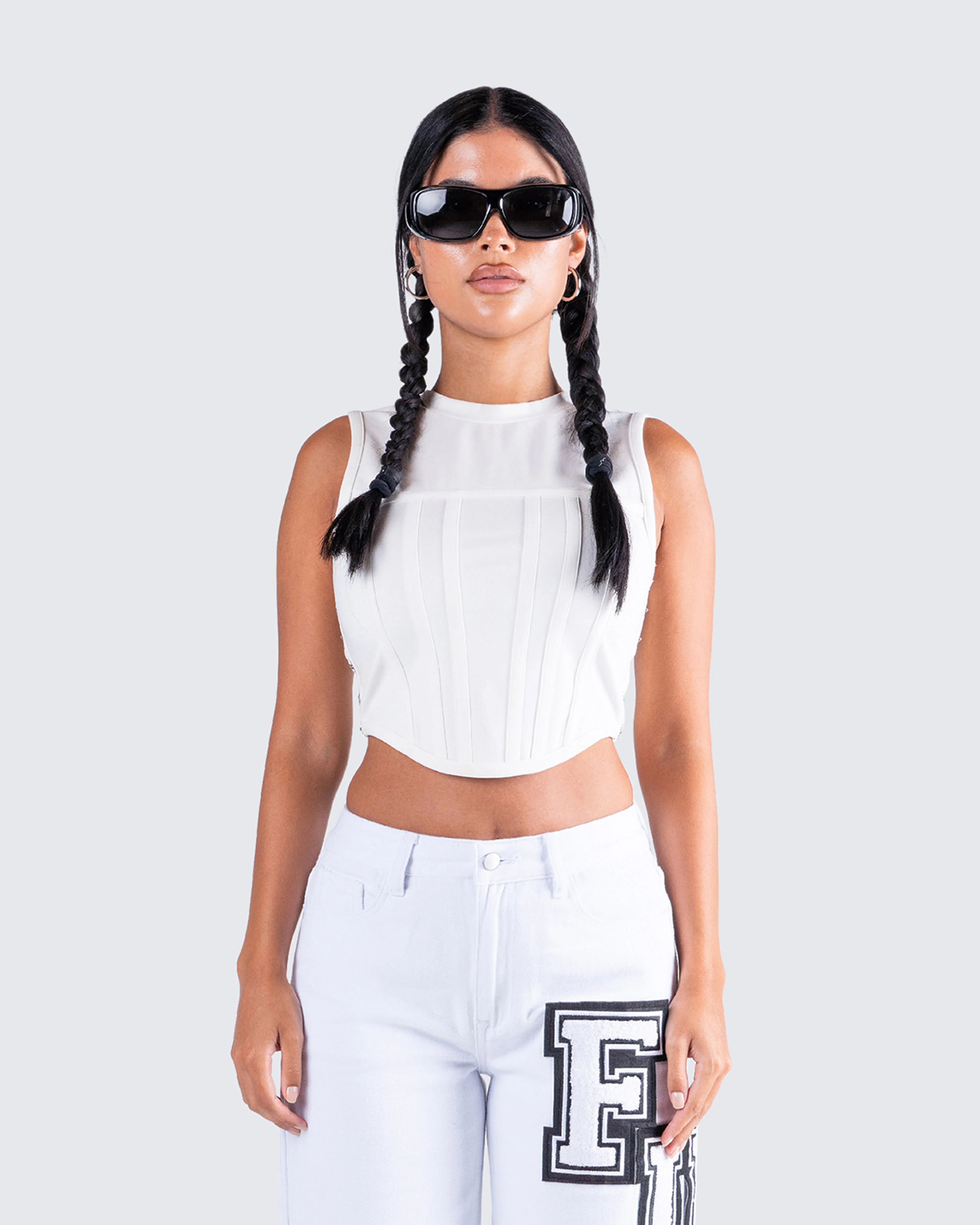 Eli White Corset Top sold by Finesse product image thumbnail 4