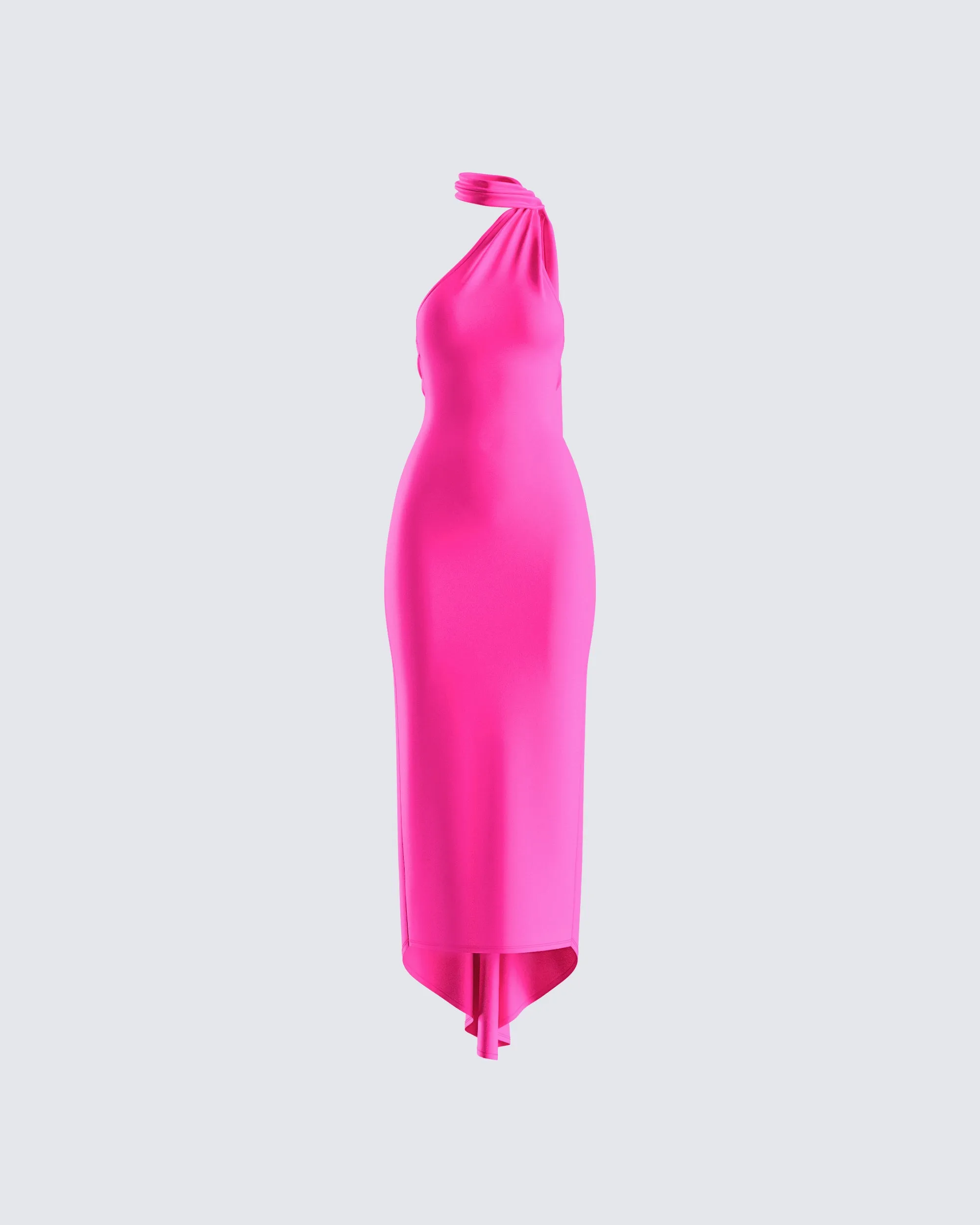 Toni Hot Pink One Shoulder Dress sold by Finesse