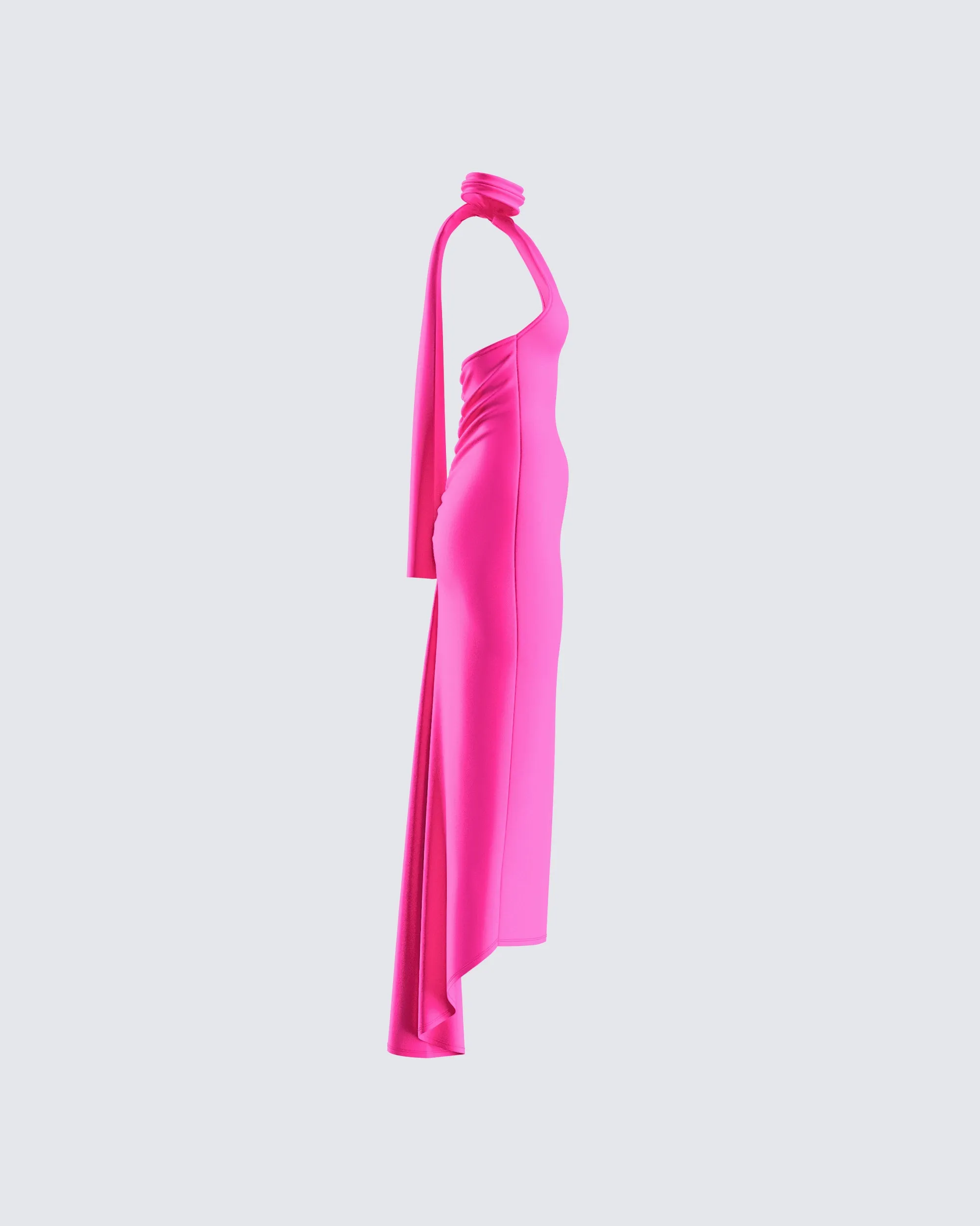 Toni Hot Pink One Shoulder Dress sold by Finesse product image thumbnail 2
