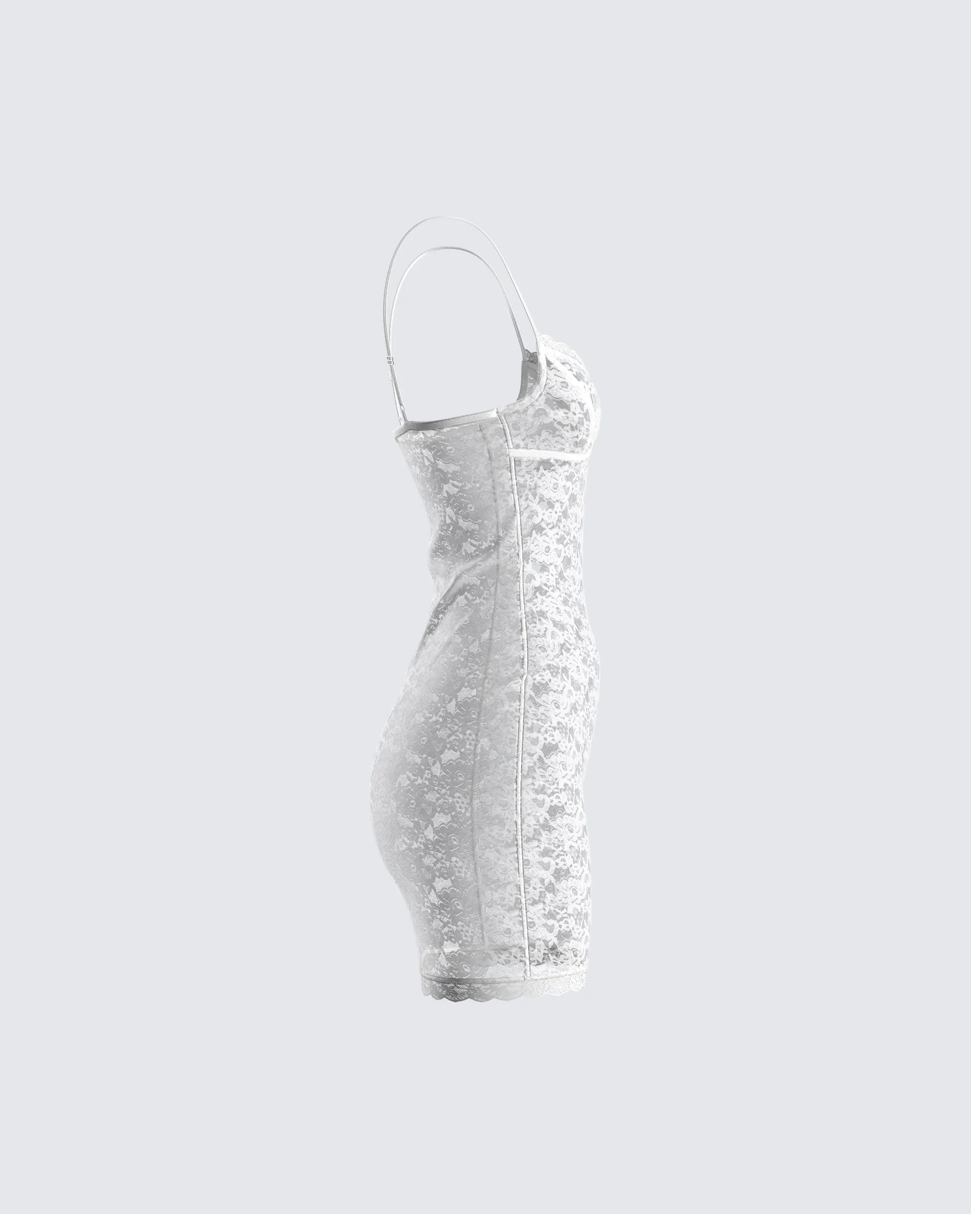 Caterina White Lace Mini Dress sold by Finesse product image thumbnail 2