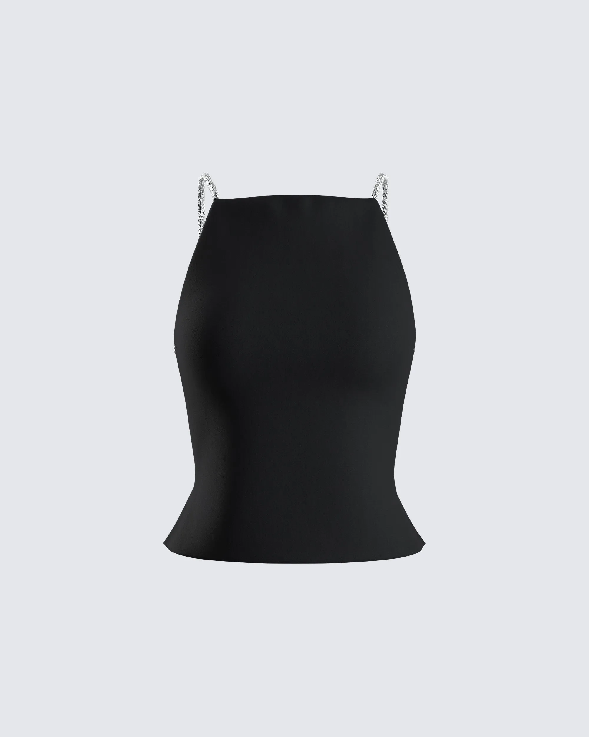 Birgit Black Rhinestone Top sold by Finesse