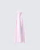 Eulla Pink Satin Midi Dress sold by Finesse