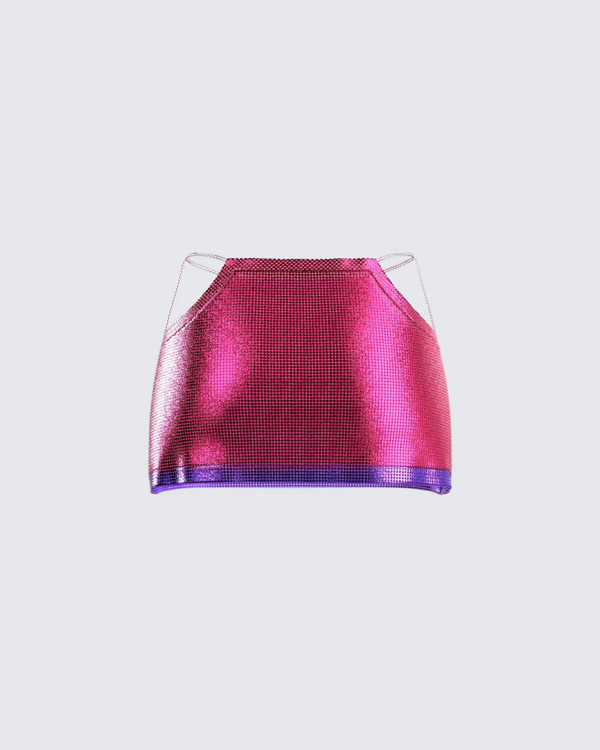 Jessa Hot Pink Chainmail Skirt sold by Finesse product image thumbnail 3