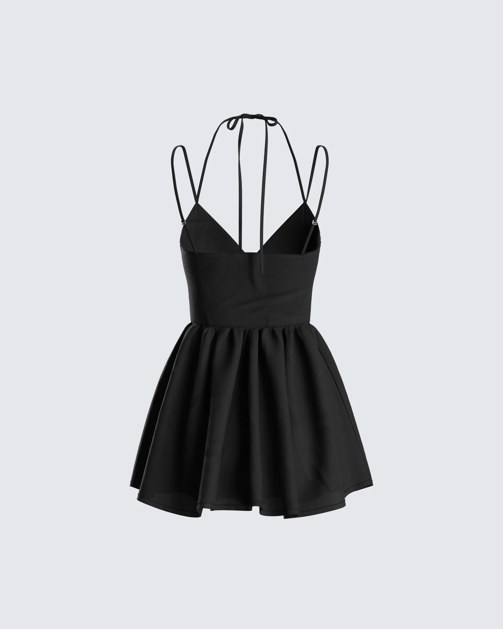 Lorella Black Poplin Mini Dress sold by Finesse product image thumbnail 3