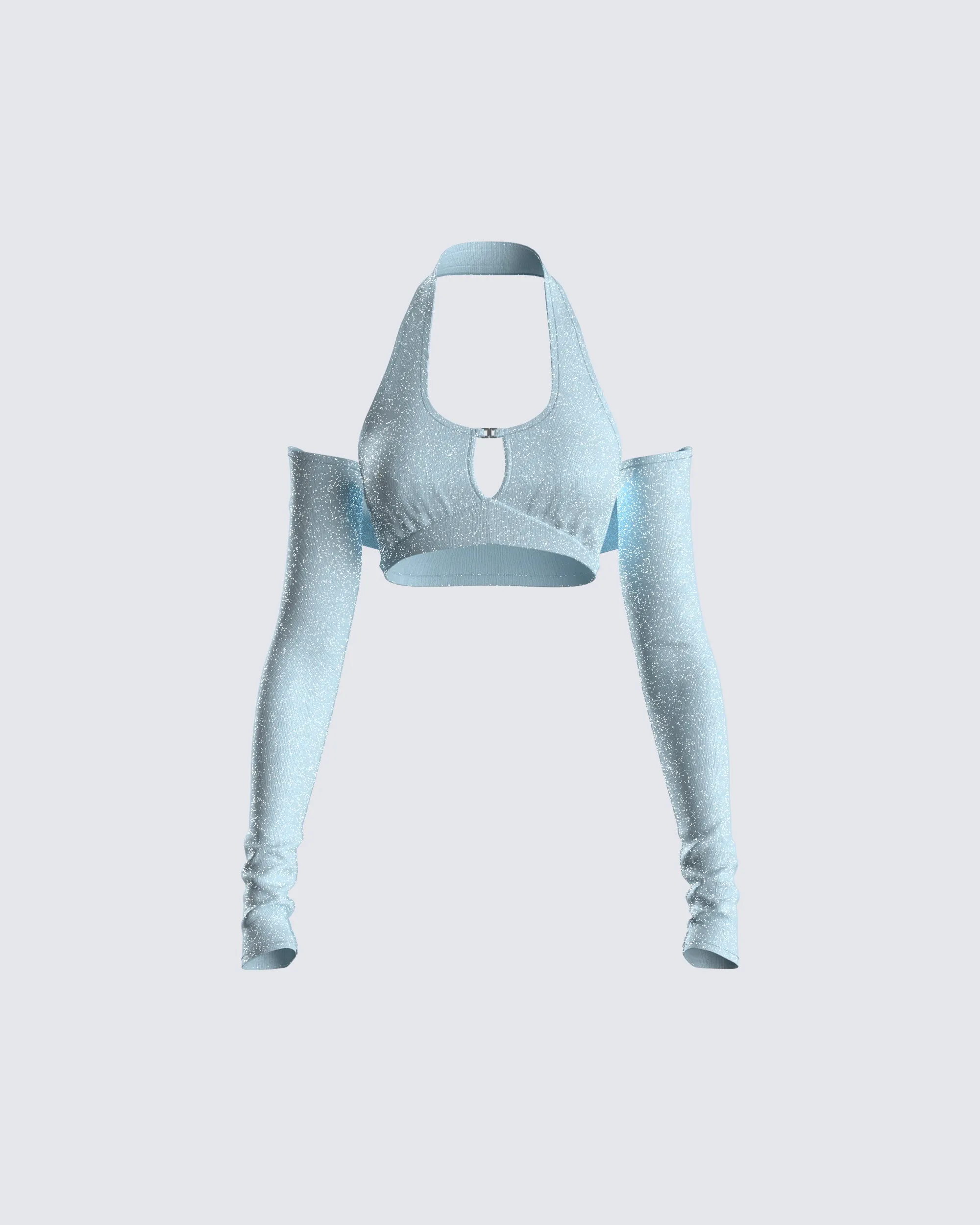 Erika Blue Long Sleeve Top & Shrug sold by Finesse