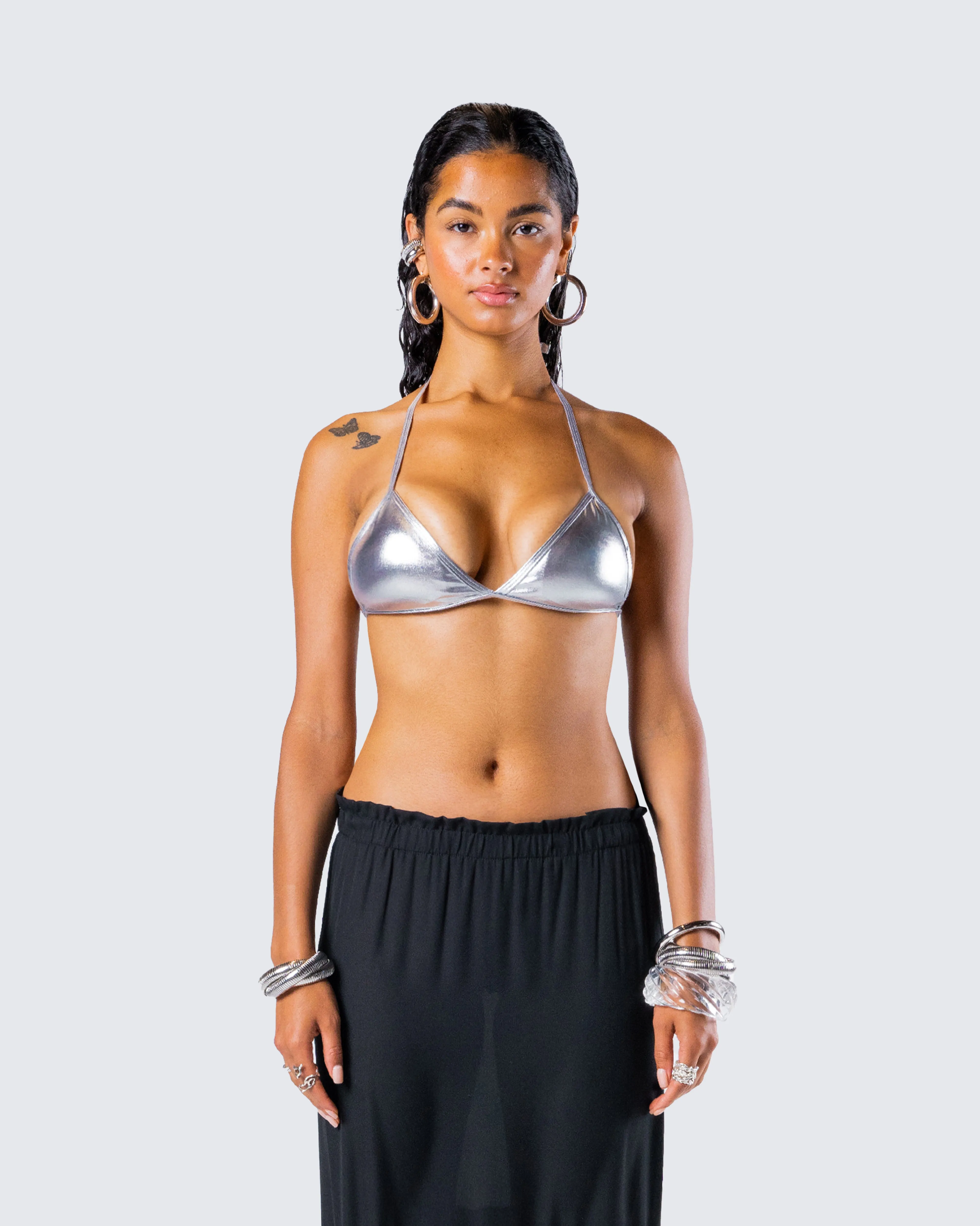 Karri Silver Bikini Top sold by Finesse product image thumbnail 4