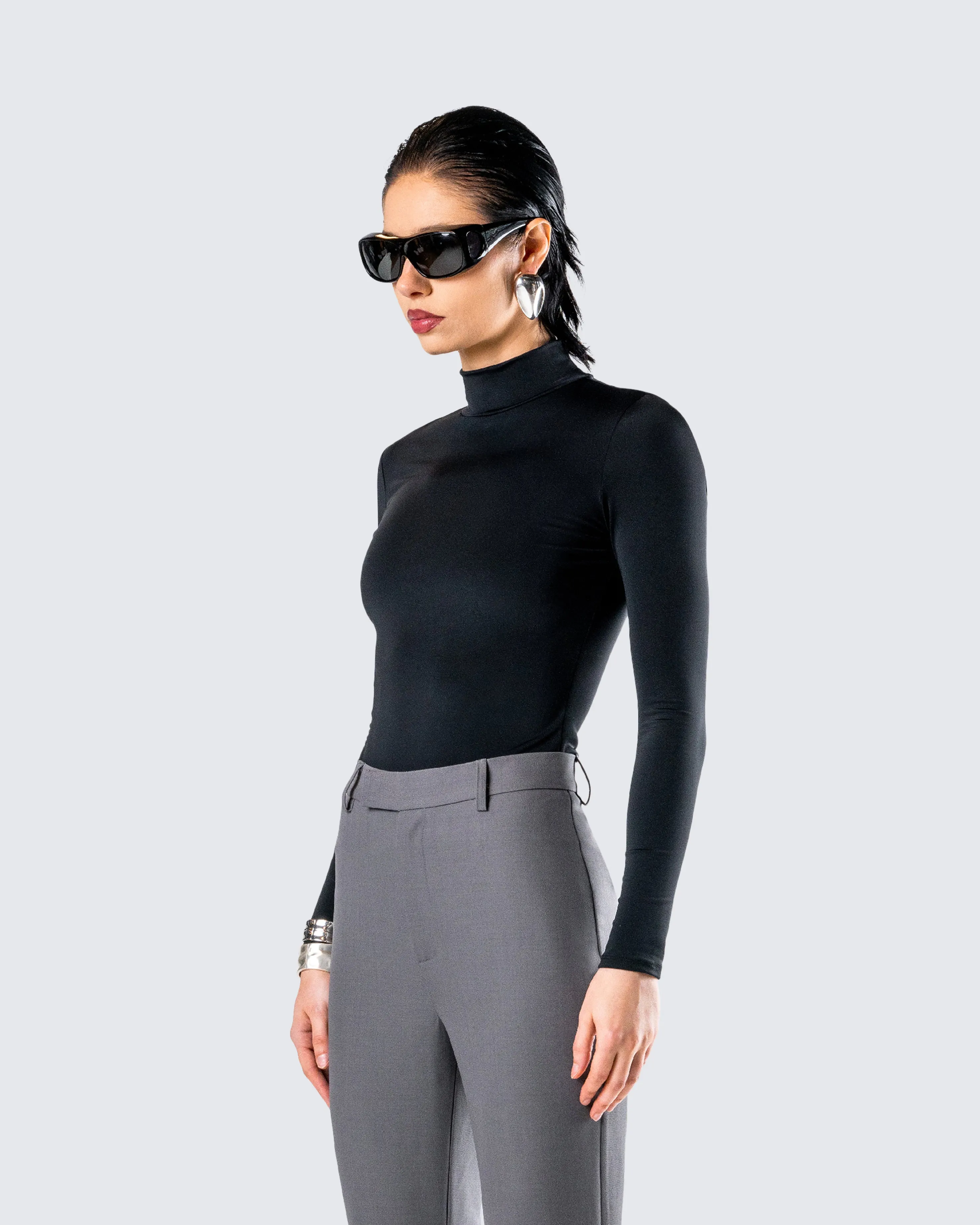Tana Black Mockneck Top sold by Finesse product image thumbnail 5