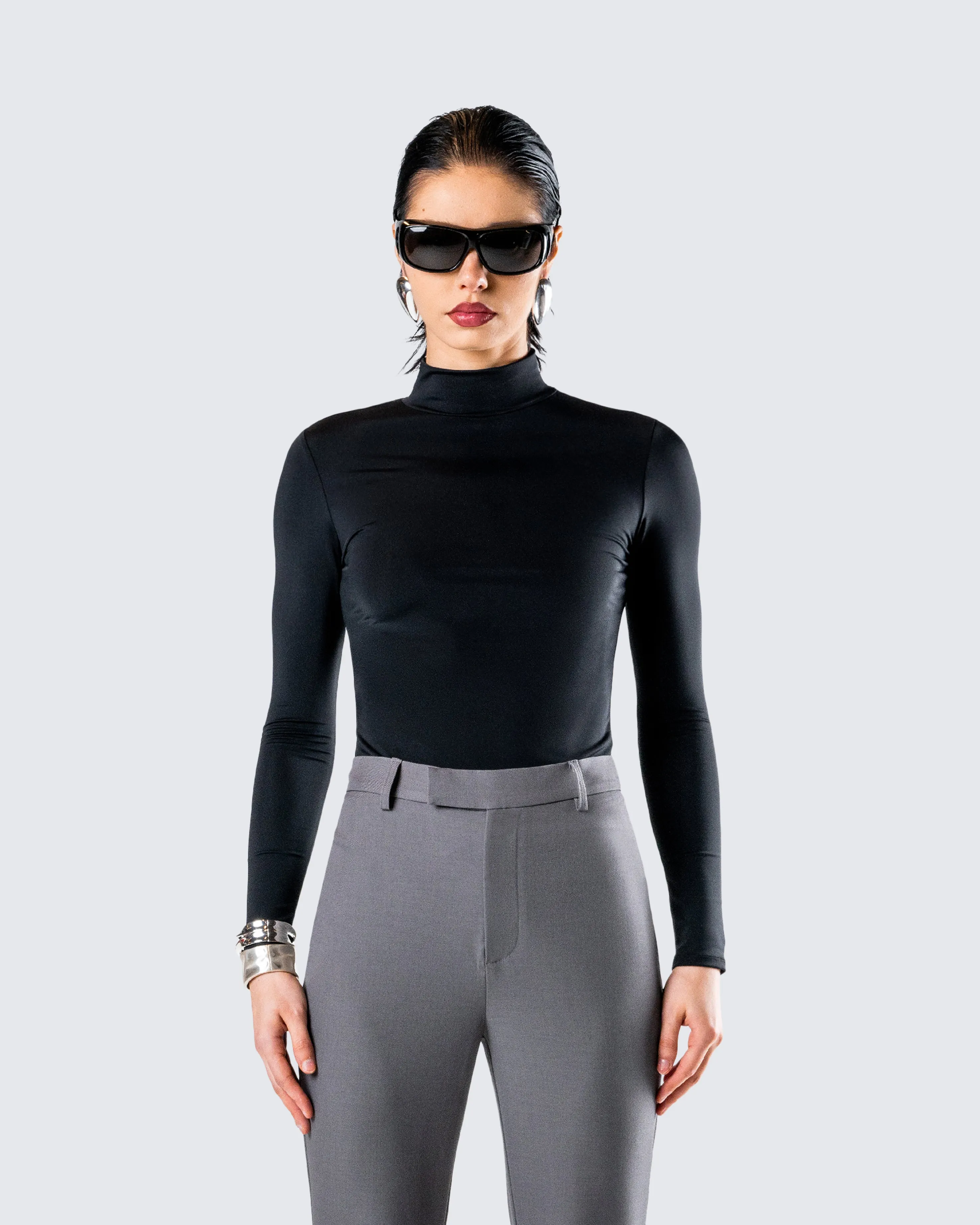 Tana Black Mockneck Top sold by Finesse product image thumbnail 4