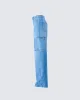 Blossom Blue Cargo Denim Pant sold by Finesse