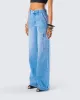 Blossom Blue Cargo Denim Pant sold by Finesse