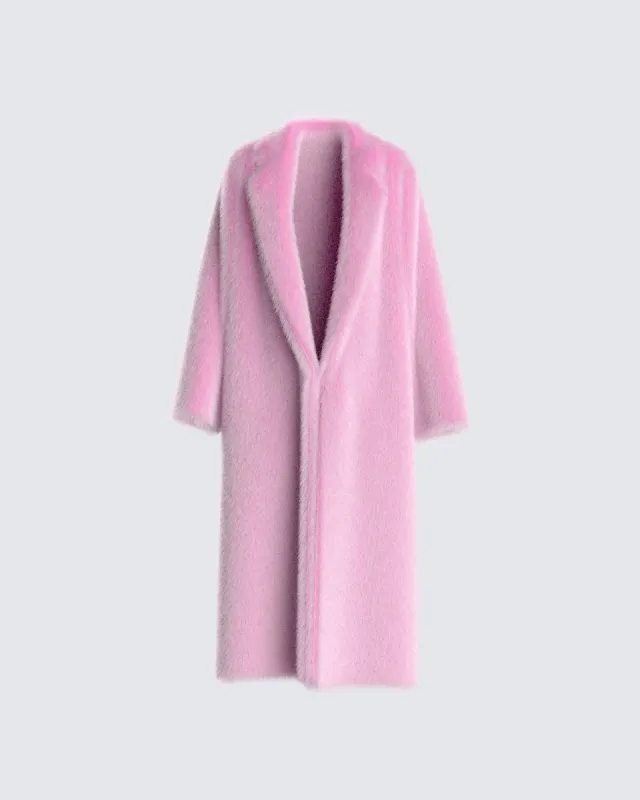 Margot Faux Fur Midi Coat sold by Finesse