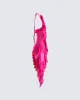 Christine Pink Ruffled Mini Dress sold by Finesse