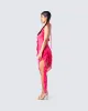 Christine Pink Ruffled Mini Dress sold by Finesse