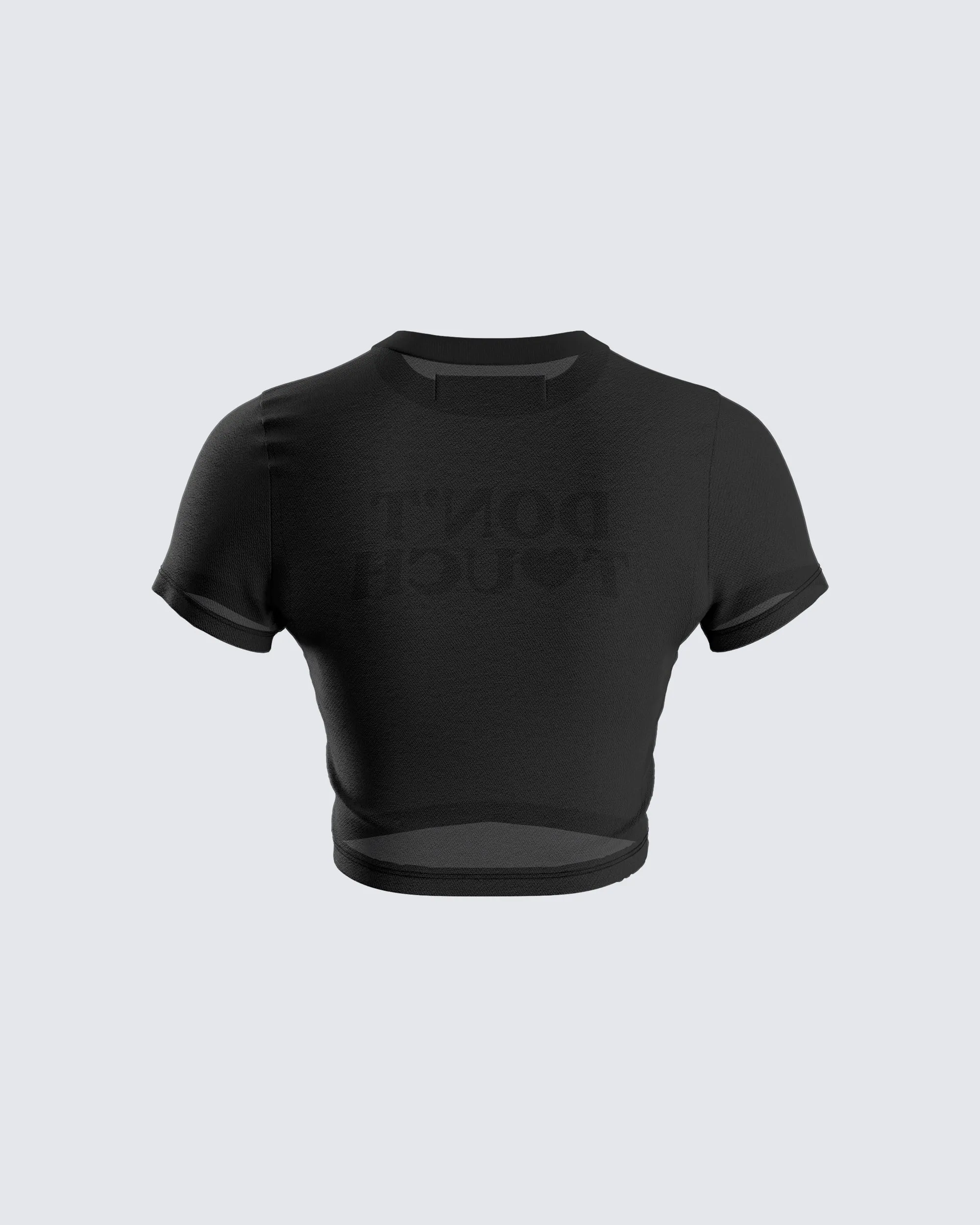 Malu Black Jersey Graphic Top sold by Finesse product image thumbnail 3