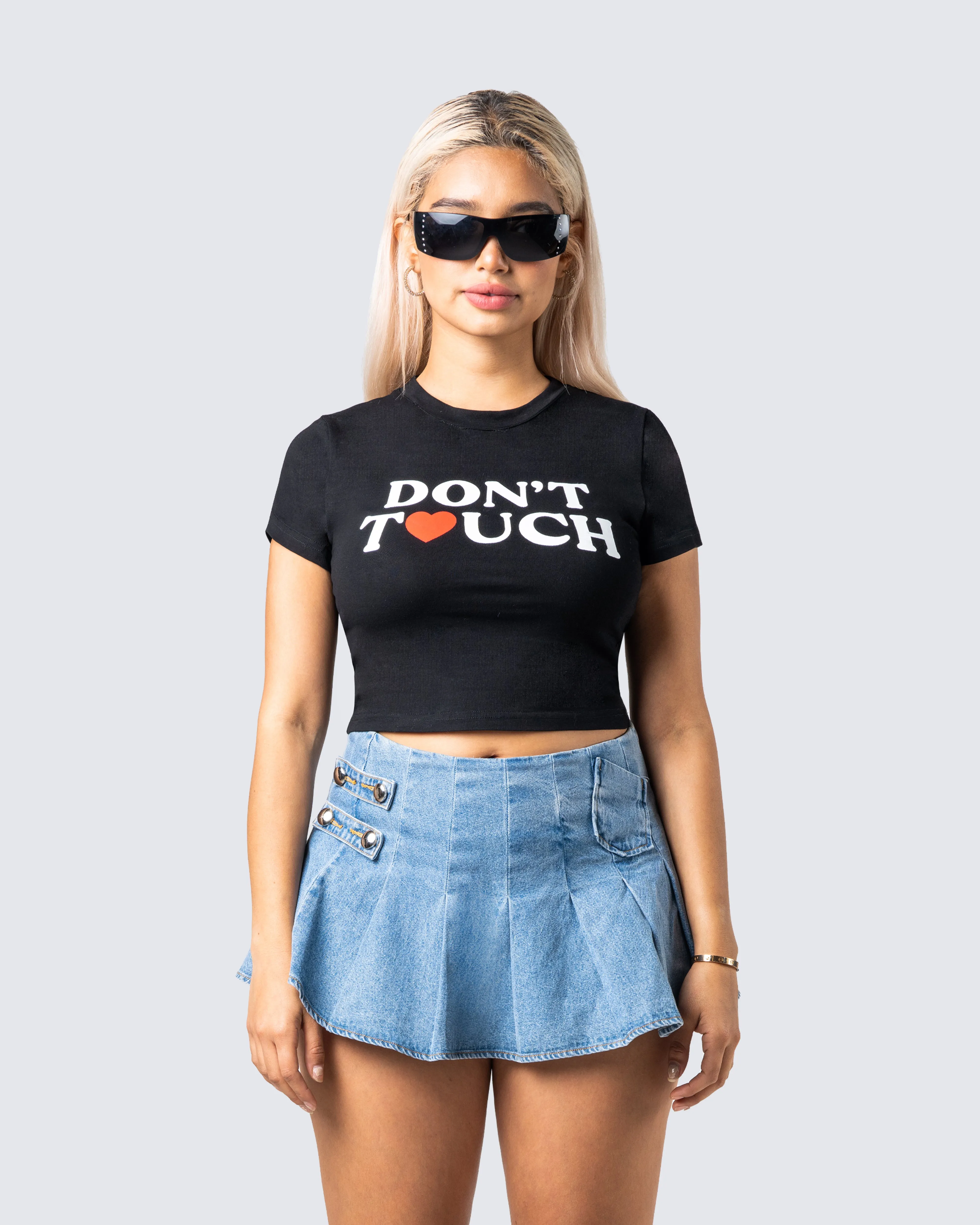 Malu Black Jersey Graphic Top sold by Finesse product image thumbnail 4