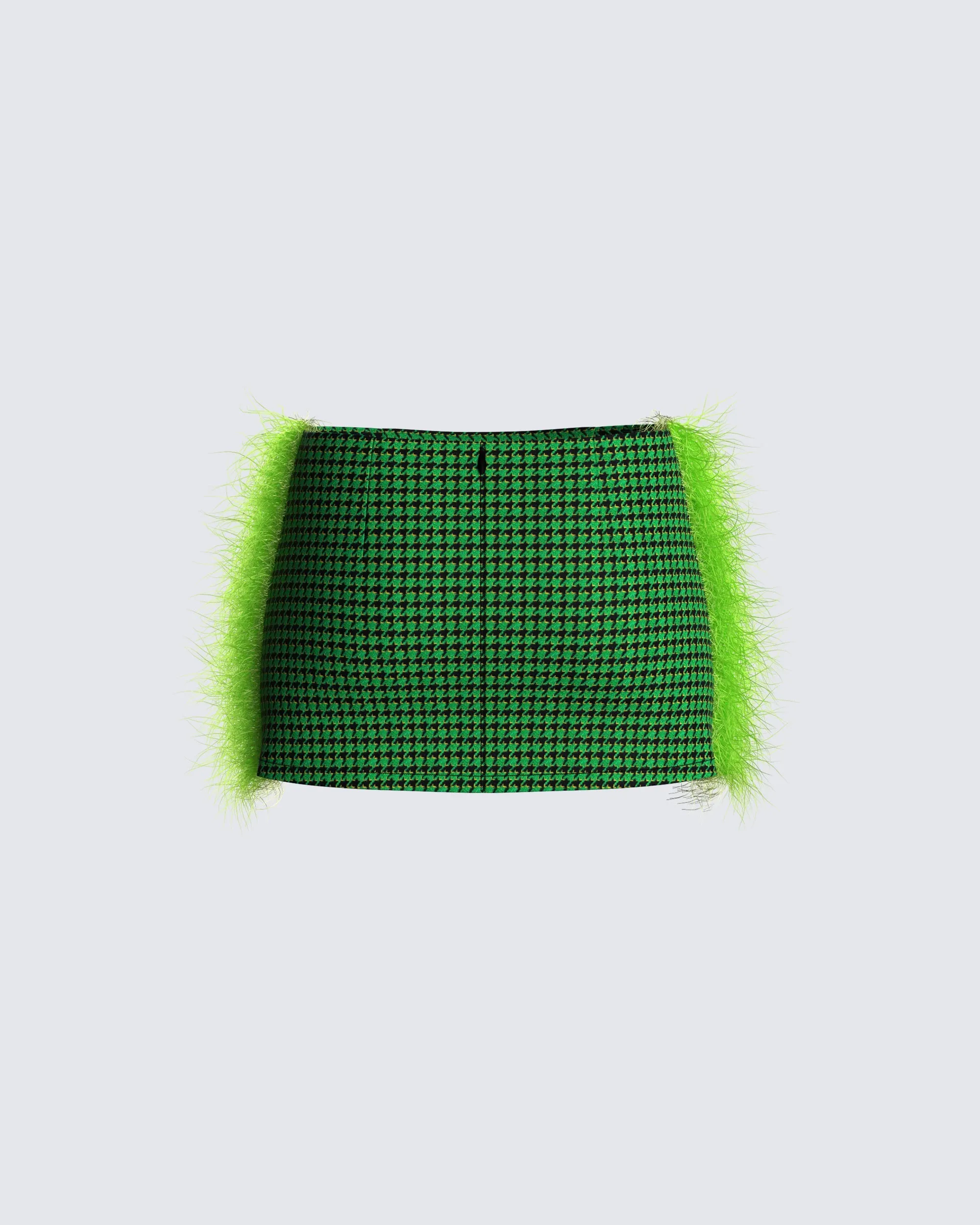 Misty Green Houndstooth Skirt sold by Finesse product image thumbnail 3