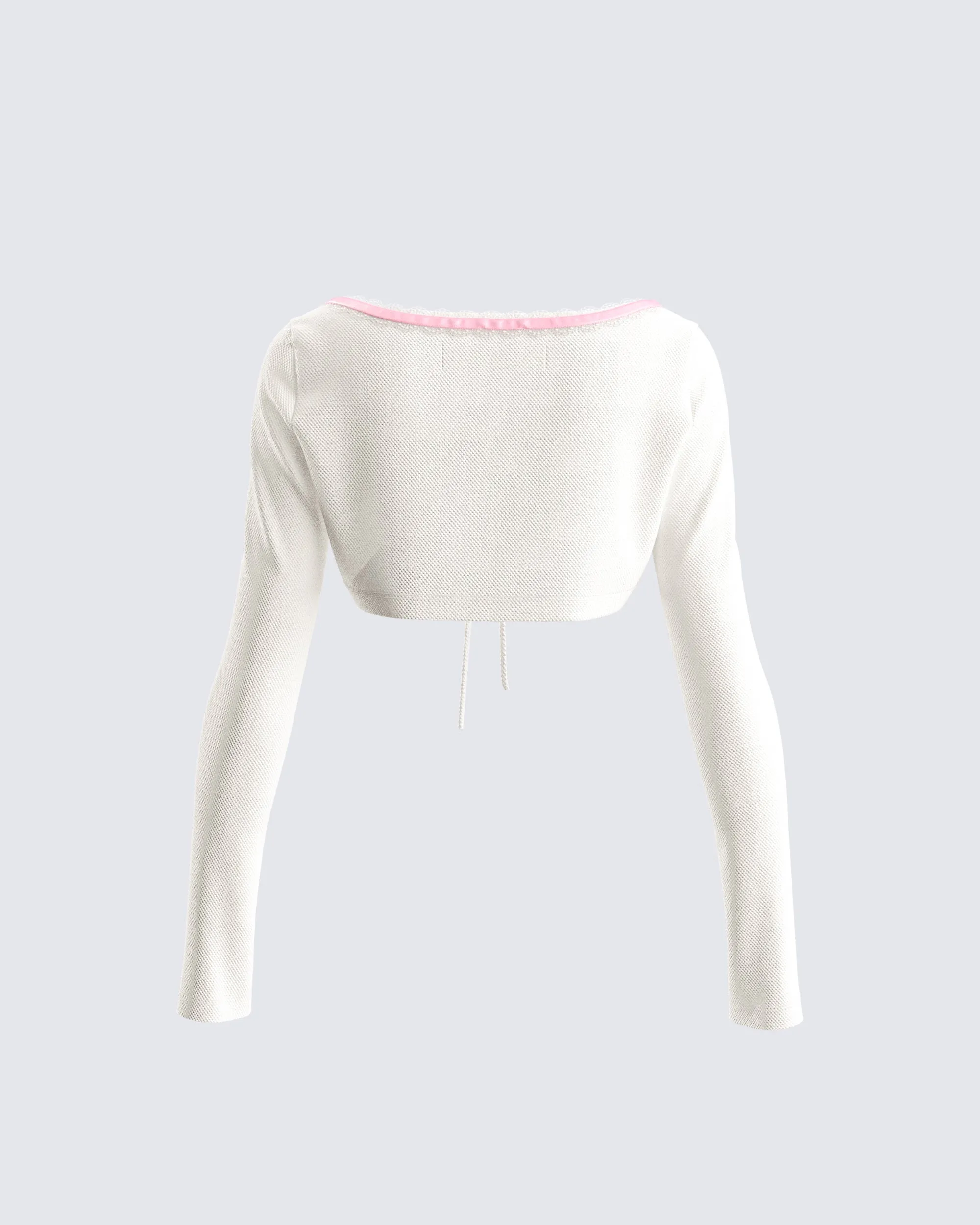 Cosette White Crop Top sold by Finesse product image thumbnail 3