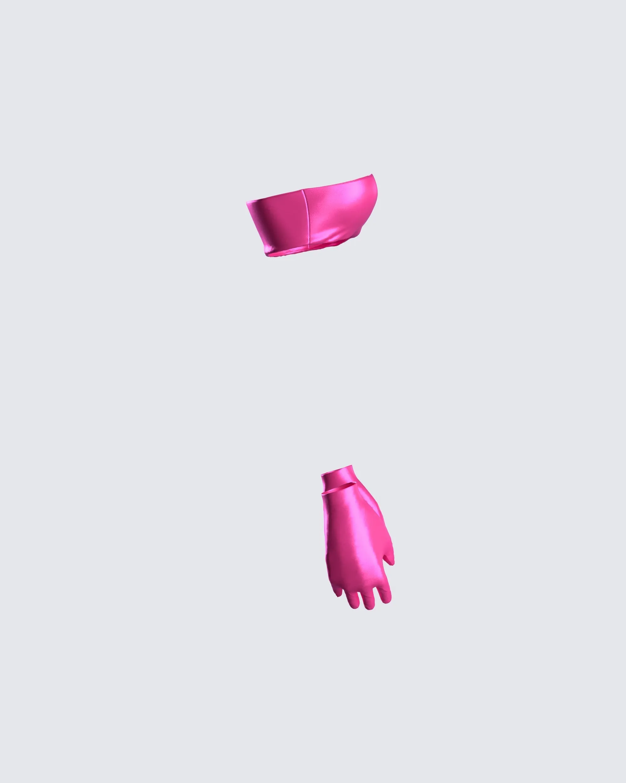 Lydia Magenta Top & Gloves sold by Finesse product image thumbnail 2