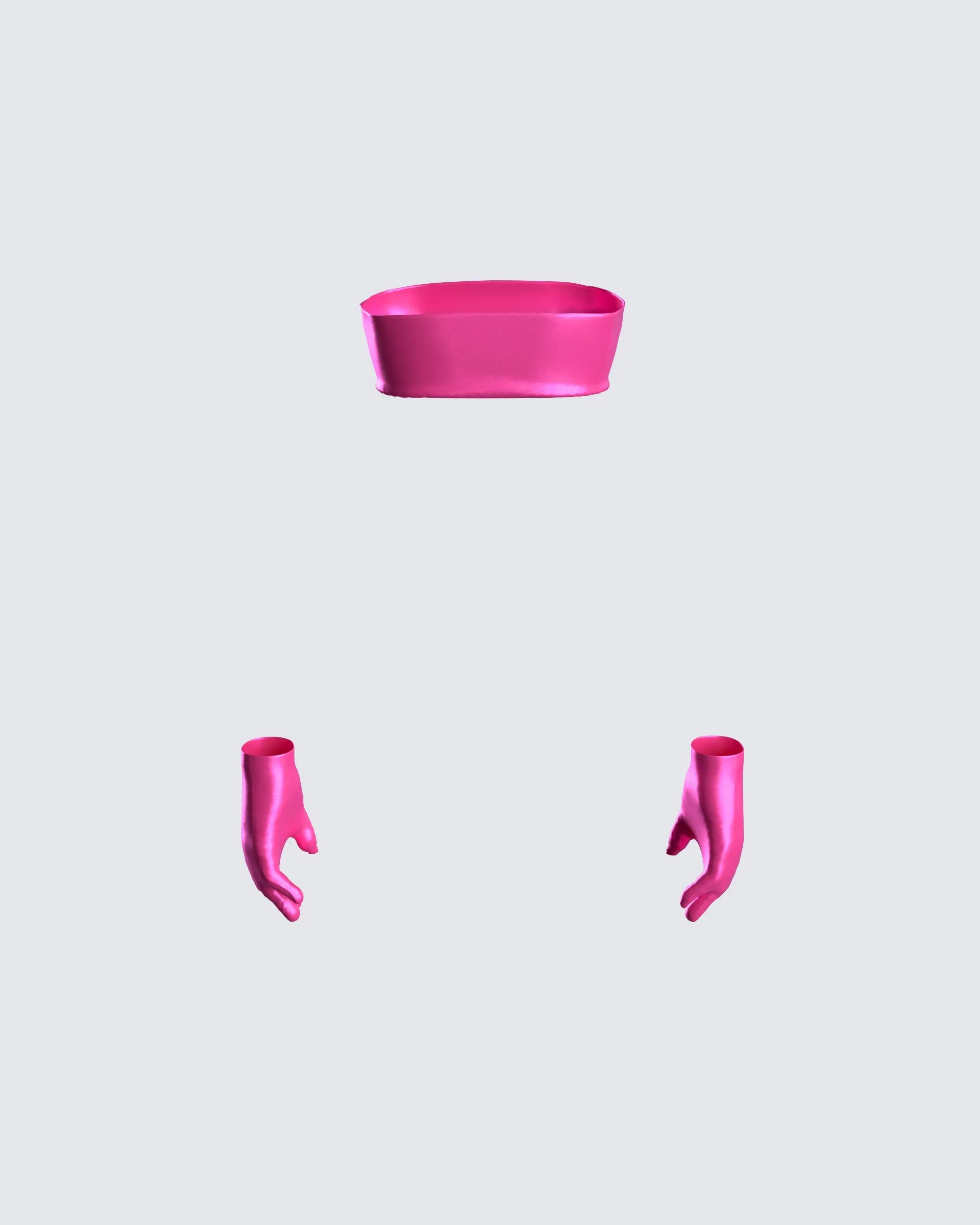 Lydia Magenta Top & Gloves sold by Finesse product image thumbnail 3