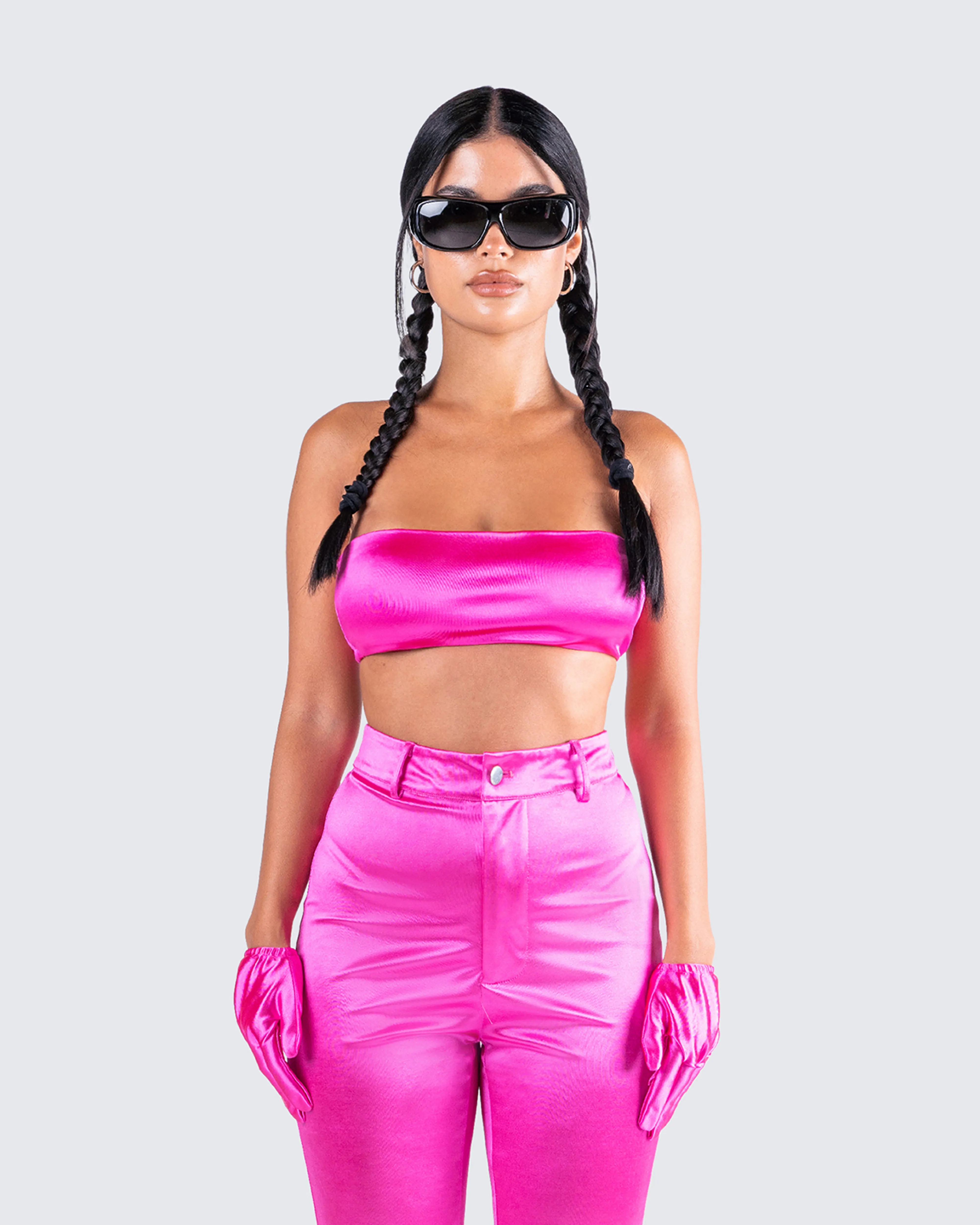 Lydia Magenta Top & Gloves sold by Finesse product image thumbnail 4