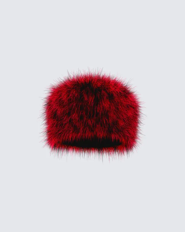 Carolina Red Fur Hat sold by Finesse
