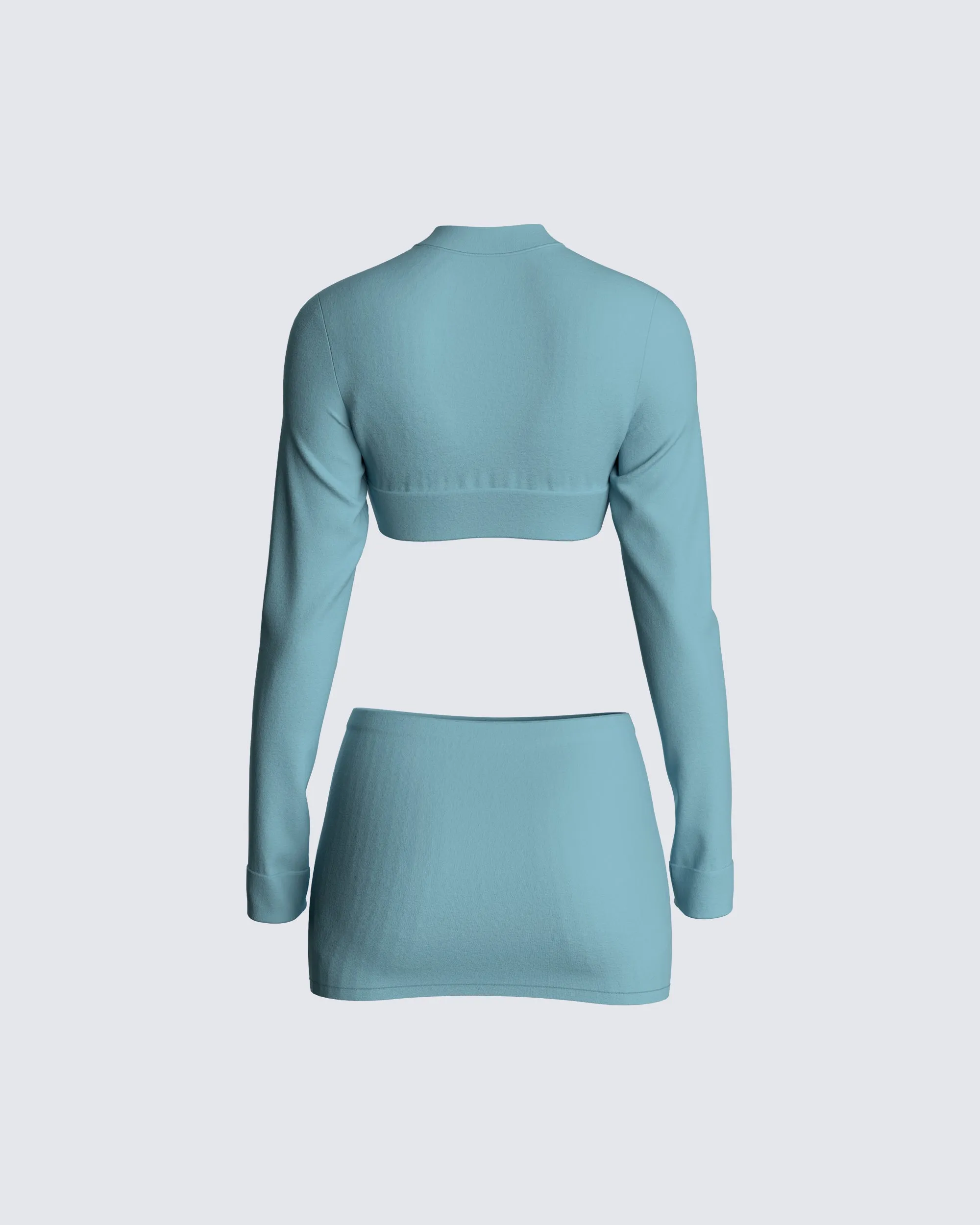 Jones Blue Top & Skirt Set sold by Finesse product image thumbnail 3